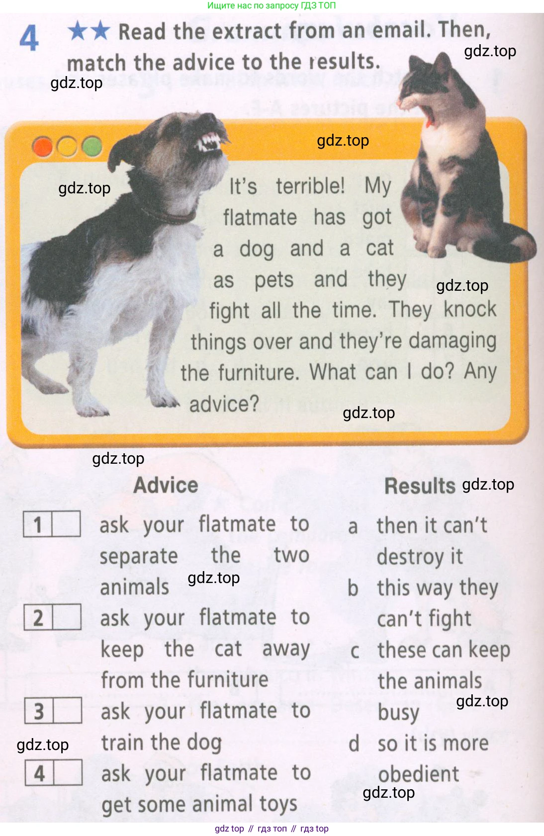 ГДЗ Английский язык (english), 6 класс Рабочая тетрадь (workbook), авторы: Баранова Ксения Михайловна (Baranova Ksenia), Мильруд Радислав Петрович (Millrood Radislav), Копылова Виктория Викторовна (Kopylova Victoria), Дули Дженни (Dooley Jenny), Эванс Вирджиния (Evans Virginia), издательство Просвещение, Москва, 2023, белого цвета, страница 10, номер 4, Условие