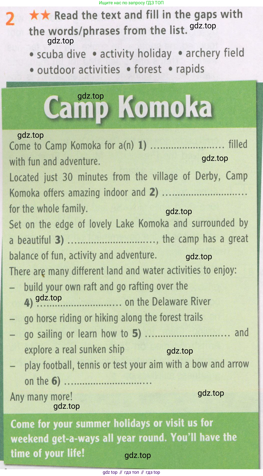 ГДЗ Английский язык (english), 6 класс Рабочая тетрадь (workbook), авторы: Баранова Ксения Михайловна (Baranova Ksenia), Мильруд Радислав Петрович (Millrood Radislav), Копылова Виктория Викторовна (Kopylova Victoria), Дули Дженни (Dooley Jenny), Эванс Вирджиния (Evans Virginia), издательство Просвещение, Москва, 2023, белого цвета, страница 34, номер 2, Условие