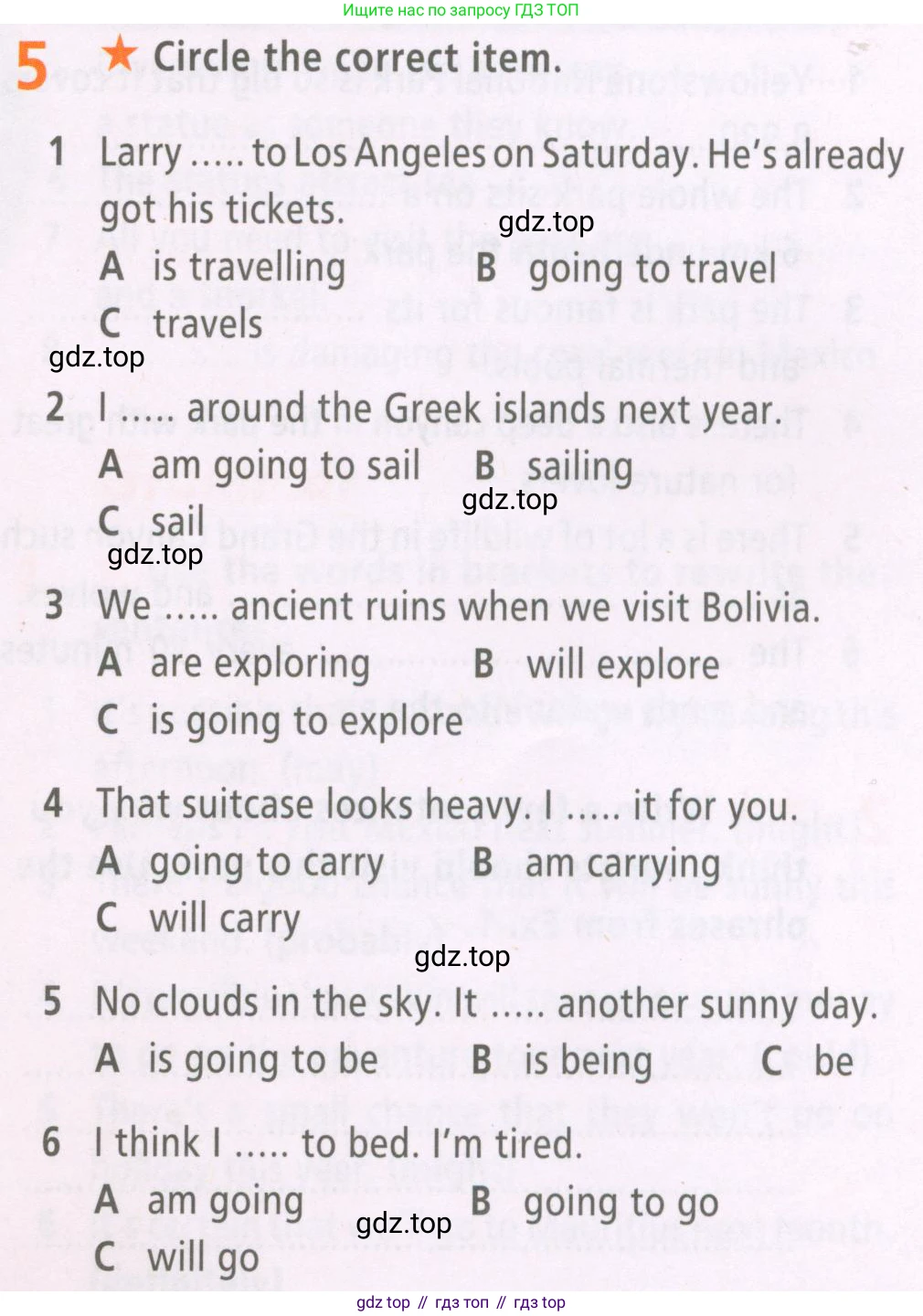ГДЗ Английский язык (english), 6 класс Рабочая тетрадь (workbook), авторы: Баранова Ксения Михайловна (Baranova Ksenia), Мильруд Радислав Петрович (Millrood Radislav), Копылова Виктория Викторовна (Kopylova Victoria), Дули Дженни (Dooley Jenny), Эванс Вирджиния (Evans Virginia), издательство Просвещение, Москва, 2023, белого цвета, страница 35, номер 5, Условие