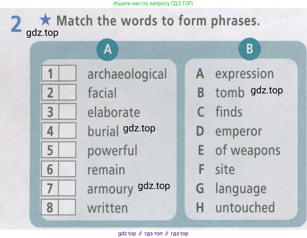 ГДЗ Английский язык (english), 6 класс Рабочая тетрадь (workbook), авторы: Баранова Ксения Михайловна (Baranova Ksenia), Мильруд Радислав Петрович (Millrood Radislav), Копылова Виктория Викторовна (Kopylova Victoria), Дули Дженни (Dooley Jenny), Эванс Вирджиния (Evans Virginia), издательство Просвещение, Москва, 2023, белого цвета, страница 54, номер 2, Условие