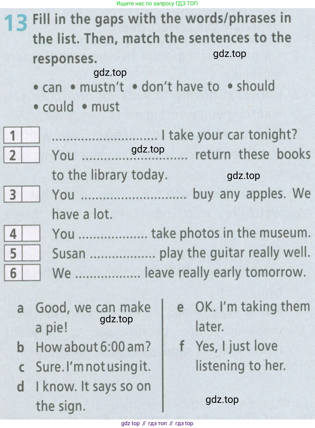 ГДЗ Английский язык (english), 6 класс Рабочая тетрадь (workbook), авторы: Баранова Ксения Михайловна (Baranova Ksenia), Мильруд Радислав Петрович (Millrood Radislav), Копылова Виктория Викторовна (Kopylova Victoria), Дули Дженни (Dooley Jenny), Эванс Вирджиния (Evans Virginia), издательство Просвещение, Москва, 2023, белого цвета, страница 68, номер 13, Условие