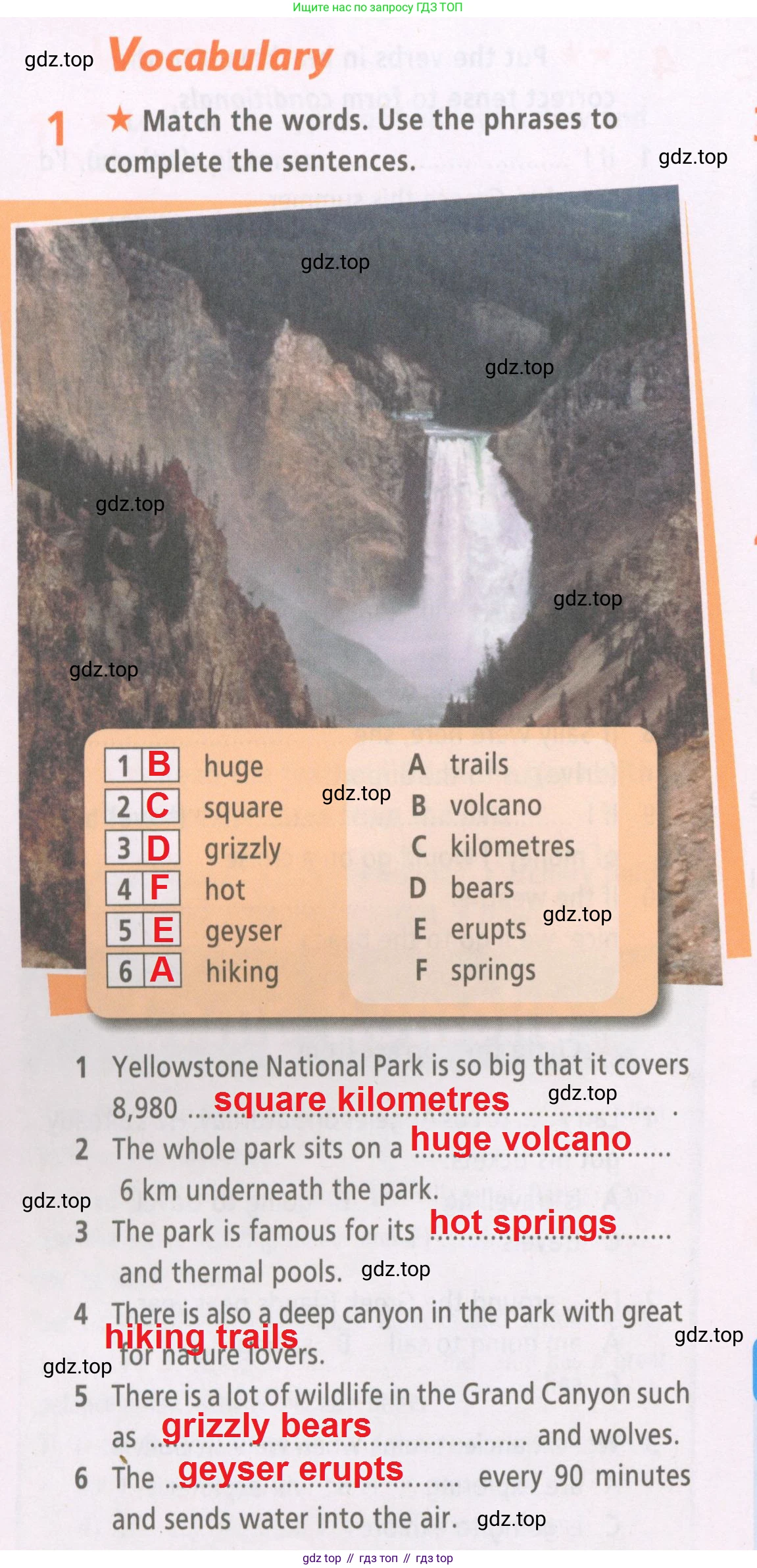 ГДЗ Английский язык (english), 6 класс Рабочая тетрадь (workbook), авторы: Баранова Ксения Михайловна (Baranova Ksenia), Мильруд Радислав Петрович (Millrood Radislav), Копылова Виктория Викторовна (Kopylova Victoria), Дули Дженни (Dooley Jenny), Эванс Вирджиния (Evans Virginia), издательство Просвещение, Москва, 2023, белого цвета, страница 36, номер 1, Решение 2