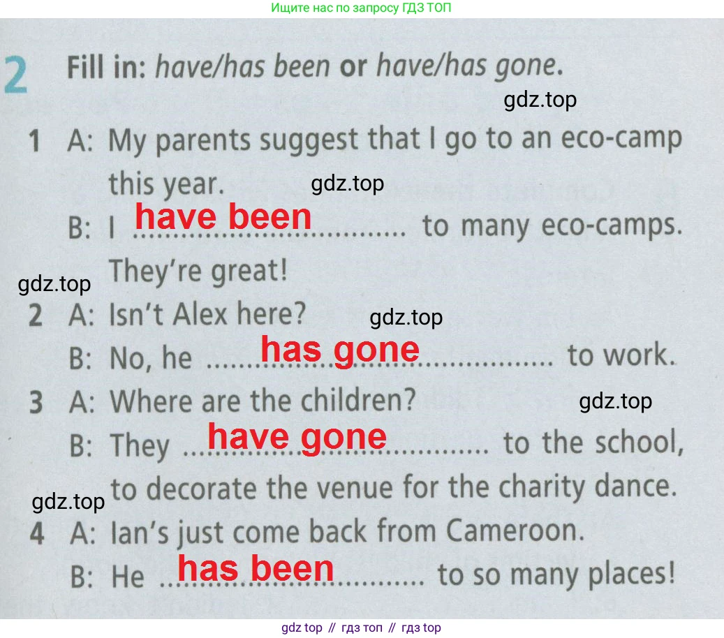 ГДЗ Английский язык (english), 6 класс Рабочая тетрадь (workbook), авторы: Баранова Ксения Михайловна (Baranova Ksenia), Мильруд Радислав Петрович (Millrood Radislav), Копылова Виктория Викторовна (Kopylova Victoria), Дули Дженни (Dooley Jenny), Эванс Вирджиния (Evans Virginia), издательство Просвещение, Москва, 2023, белого цвета, страница 85, номер 2, Решение 2