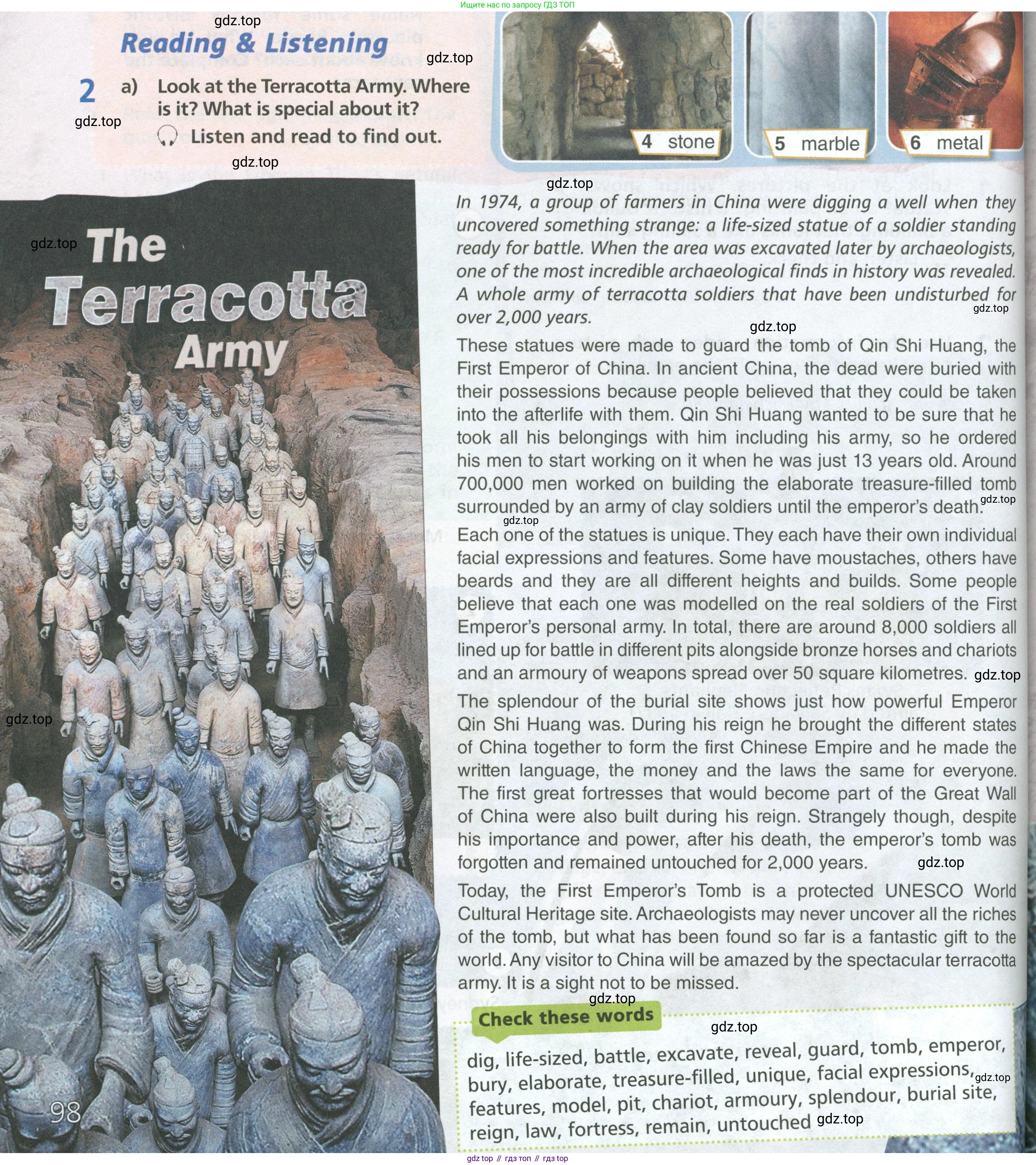 ГДЗ Английский язык (english), 6 класс Учебник (Student's book), авторы: Баранова Ксения Михайловна (Baranova Ksenia), Дули Дженни (Dooley Jenny), Копылова Виктория Викторовна (Kopylova Victoria), Мильруд Радислав Петрович (Millrood Radislav), Эванс Вирджиния (Evans Virginia), издательство Просвещение, Москва, 2023, белого цвета, страница 98, номер 2, Условие