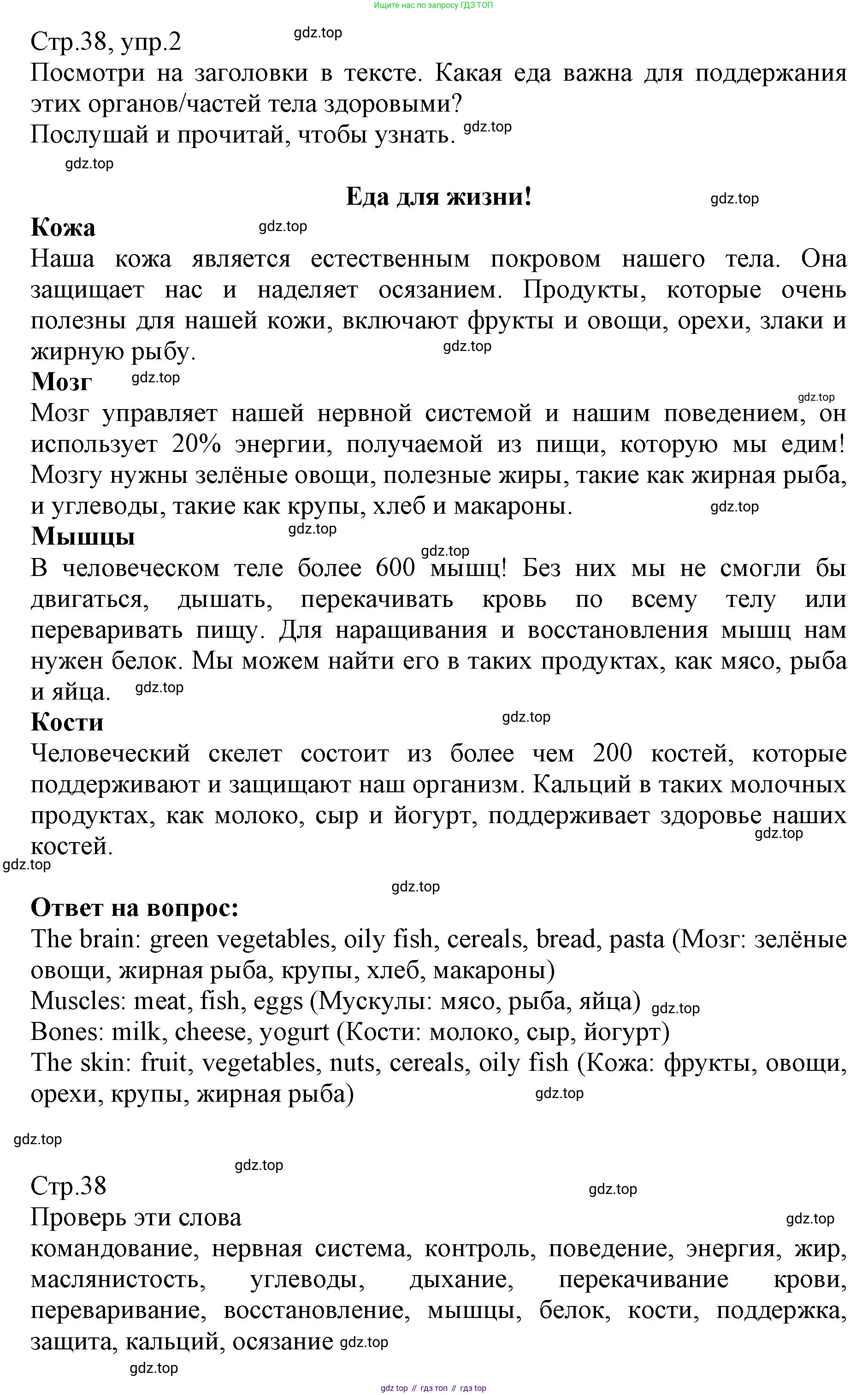 ГДЗ Английский язык (english), 6 класс Учебник (Student's book), авторы: Баранова Ксения Михайловна (Baranova Ksenia), Дули Дженни (Dooley Jenny), Копылова Виктория Викторовна (Kopylova Victoria), Мильруд Радислав Петрович (Millrood Radislav), Эванс Вирджиния (Evans Virginia), издательство Просвещение, Москва, 2023, белого цвета, страница 38, номер 2, Решение