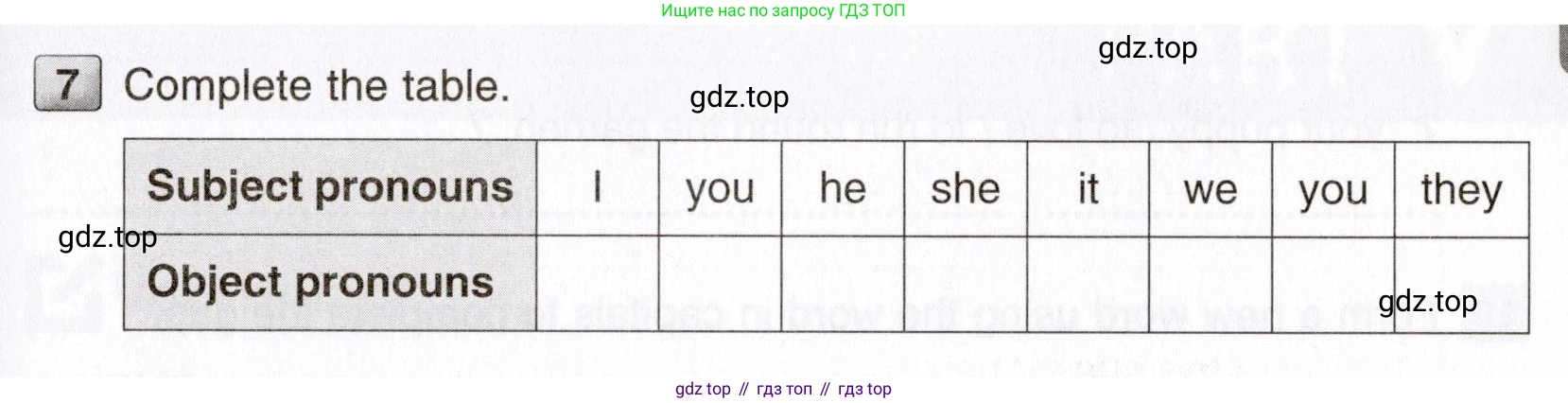 ГДЗ Английский язык (english), 6 класс Тесты, авторы: Тетина Светлана Владимировна, Титова Елена Александровна, издательство Русское слово, Москва, 2019, страница 25, номер 7, Условие