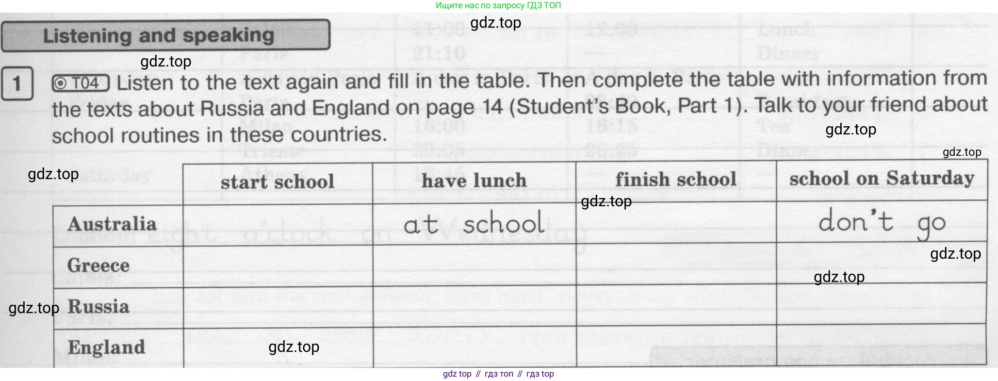 ГДЗ Английский язык (english), 6 класс Рабочая тетрадь (workbook), авторы: Вербицкая Мария Валерьевна (Verbitskaya Maria), Гаярделли Мариса (Gaiardelli Marisa ), Редли Пауль (Radley Paul), Миндрул Ольга Сергеевна (Mindrul Olga), издательство Просвещение, Москва, красного цвета, страница 11, номер 1, Условие