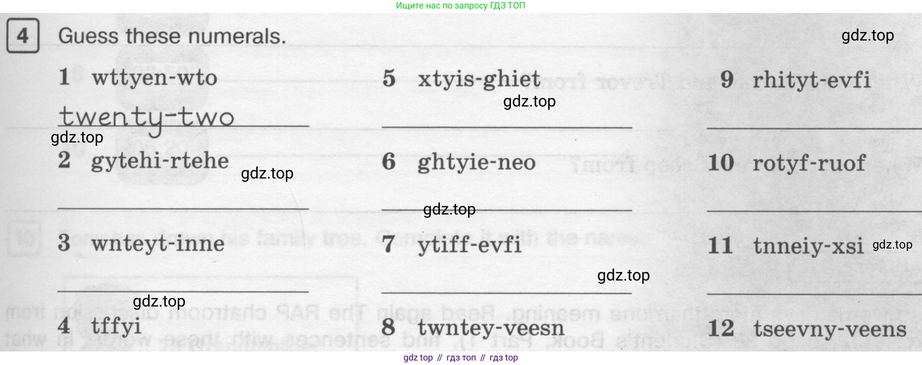 ГДЗ Английский язык (english), 6 класс Рабочая тетрадь (workbook), авторы: Вербицкая Мария Валерьевна (Verbitskaya Maria), Гаярделли Мариса (Gaiardelli Marisa ), Редли Пауль (Radley Paul), Миндрул Ольга Сергеевна (Mindrul Olga), издательство Просвещение, Москва, красного цвета, страница 19, номер 4, Условие