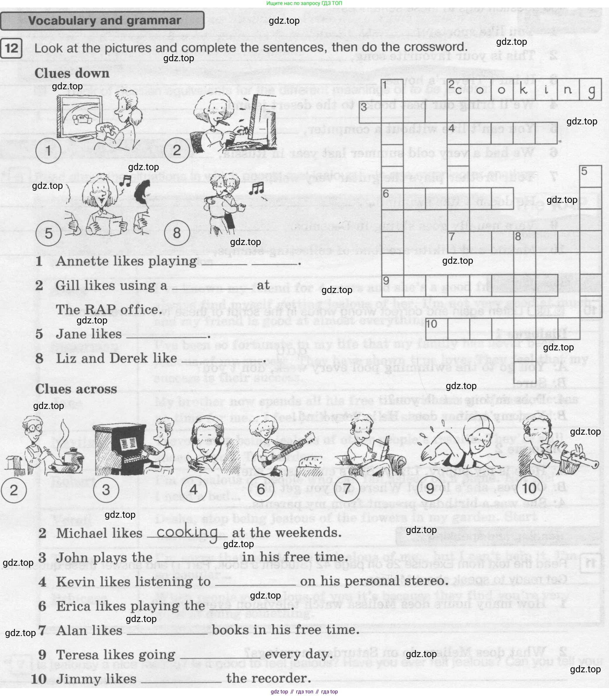 ГДЗ Английский язык (english), 6 класс Рабочая тетрадь (workbook), авторы: Вербицкая Мария Валерьевна (Verbitskaya Maria), Гаярделли Мариса (Gaiardelli Marisa ), Редли Пауль (Radley Paul), Миндрул Ольга Сергеевна (Mindrul Olga), издательство Просвещение, Москва, красного цвета, страница 30, номер 12, Условие