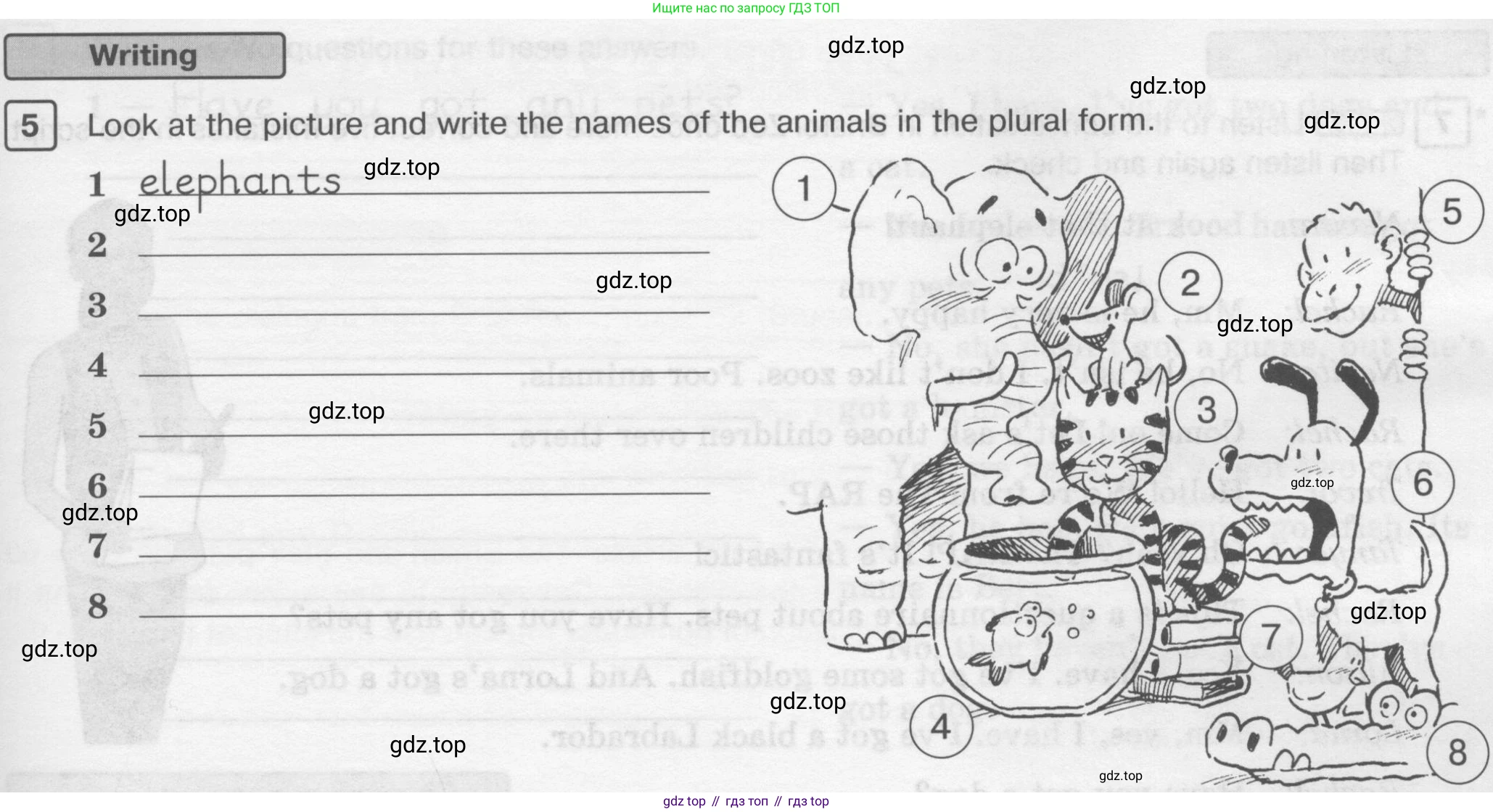 ГДЗ Английский язык (english), 6 класс Рабочая тетрадь (workbook), авторы: Вербицкая Мария Валерьевна (Verbitskaya Maria), Гаярделли Мариса (Gaiardelli Marisa ), Редли Пауль (Radley Paul), Миндрул Ольга Сергеевна (Mindrul Olga), издательство Просвещение, Москва, красного цвета, страница 43, номер 5, Условие