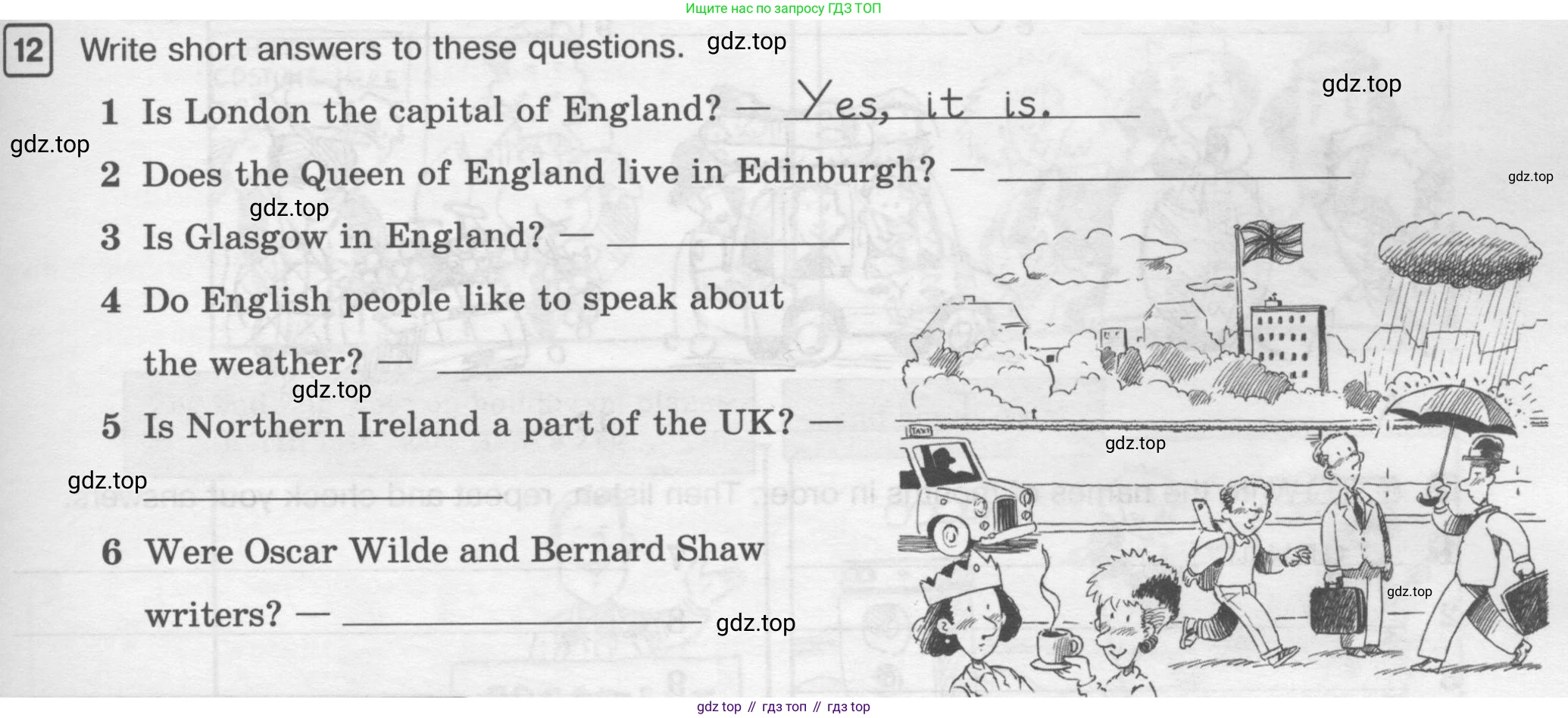 ГДЗ Английский язык (english), 6 класс Рабочая тетрадь (workbook), авторы: Вербицкая Мария Валерьевна (Verbitskaya Maria), Гаярделли Мариса (Gaiardelli Marisa ), Редли Пауль (Radley Paul), Миндрул Ольга Сергеевна (Mindrul Olga), издательство Просвещение, Москва, красного цвета, страница 51, номер 12, Условие