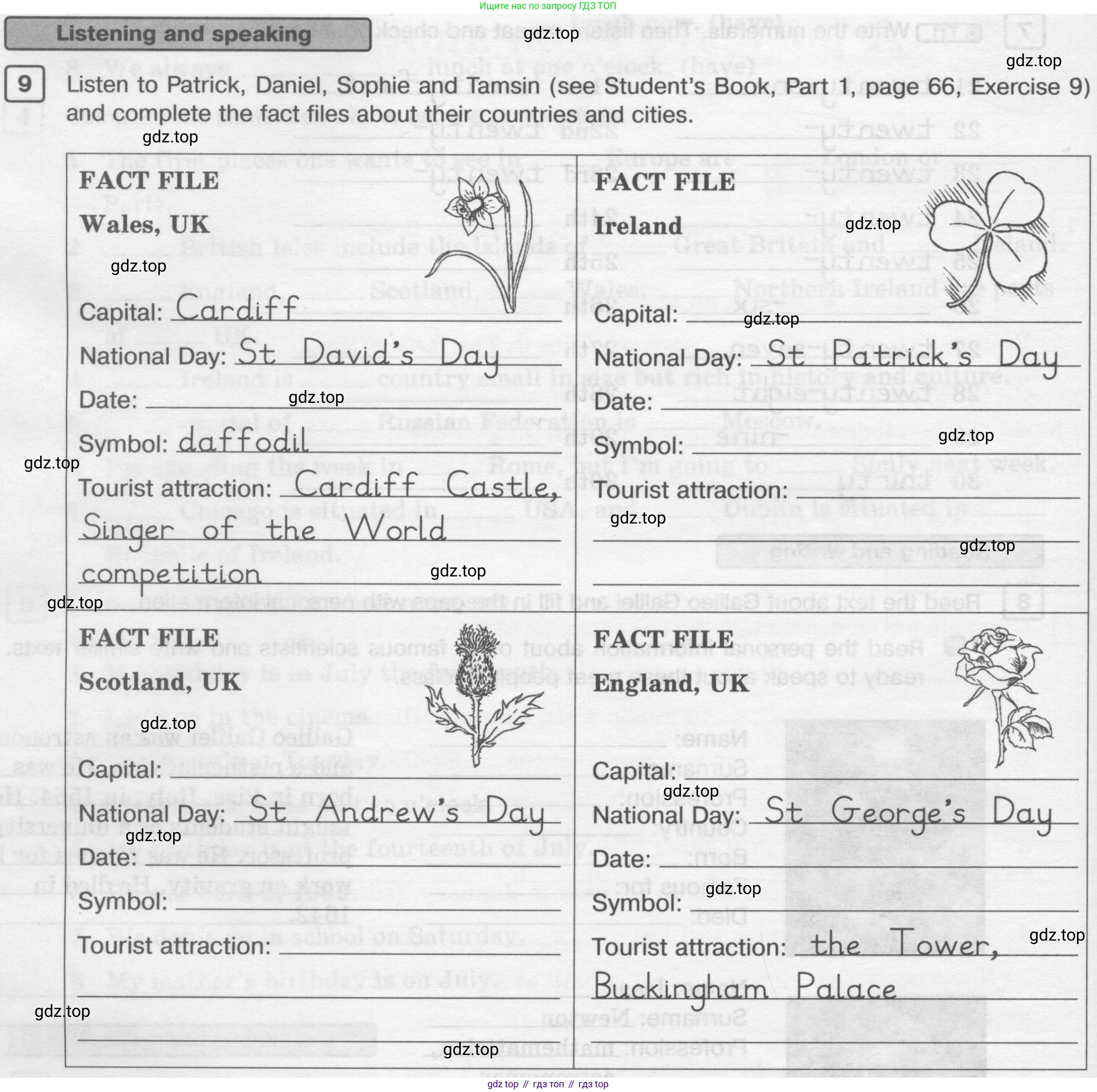 ГДЗ Английский язык (english), 6 класс Рабочая тетрадь (workbook), авторы: Вербицкая Мария Валерьевна (Verbitskaya Maria), Гаярделли Мариса (Gaiardelli Marisa ), Редли Пауль (Radley Paul), Миндрул Ольга Сергеевна (Mindrul Olga), издательство Просвещение, Москва, красного цвета, страница 50, номер 9, Условие
