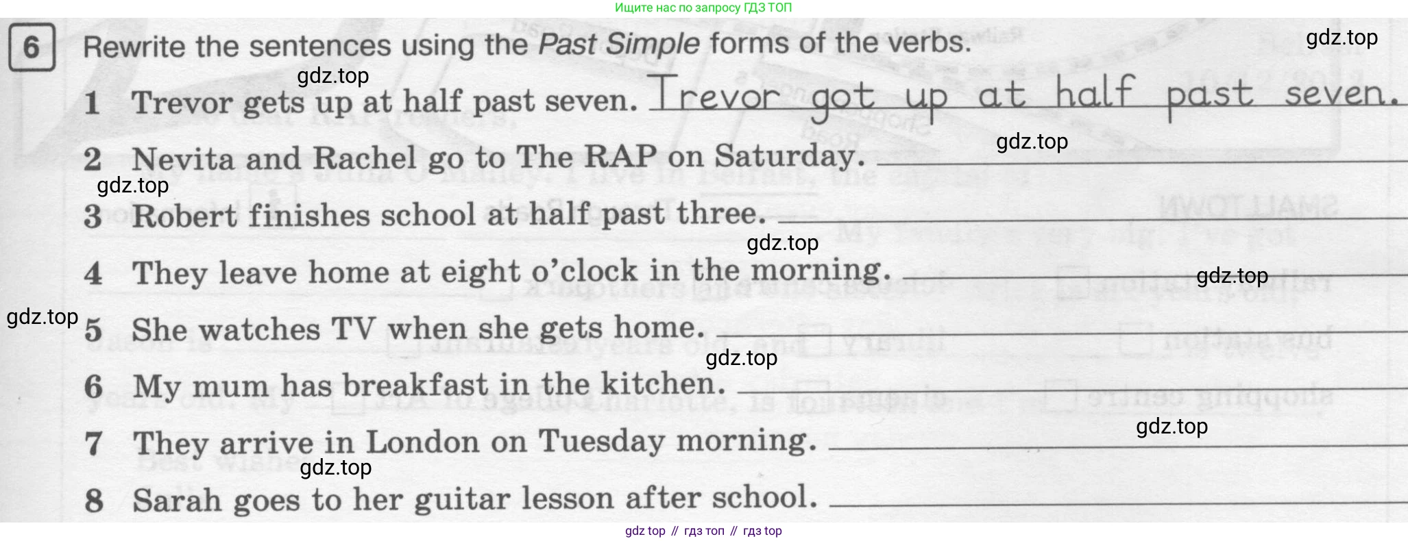 ГДЗ Английский язык (english), 6 класс Рабочая тетрадь (workbook), авторы: Вербицкая Мария Валерьевна (Verbitskaya Maria), Гаярделли Мариса (Gaiardelli Marisa ), Редли Пауль (Radley Paul), Миндрул Ольга Сергеевна (Mindrul Olga), издательство Просвещение, Москва, красного цвета, страница 55, номер 6, Условие