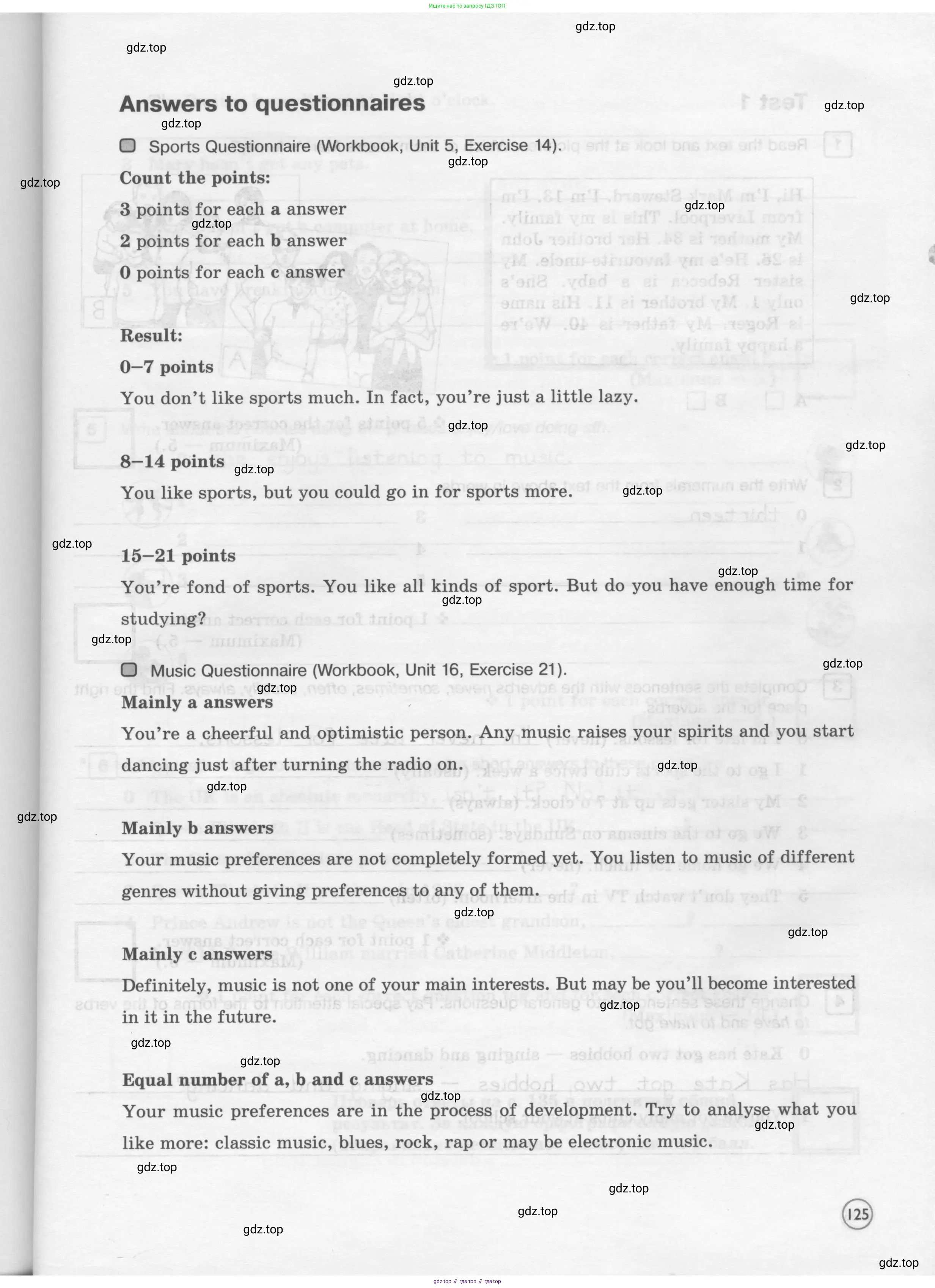 Английский язык (english), 6 класс Рабочая тетрадь (workbook), авторы: Вербицкая Мария Валерьевна (Verbitskaya Maria), Гаярделли Мариса (Gaiardelli Marisa ), Редли Пауль (Radley Paul), Миндрул Ольга Сергеевна (Mindrul Olga), издательство Просвещение, Москва, красного цвета, страница 125
