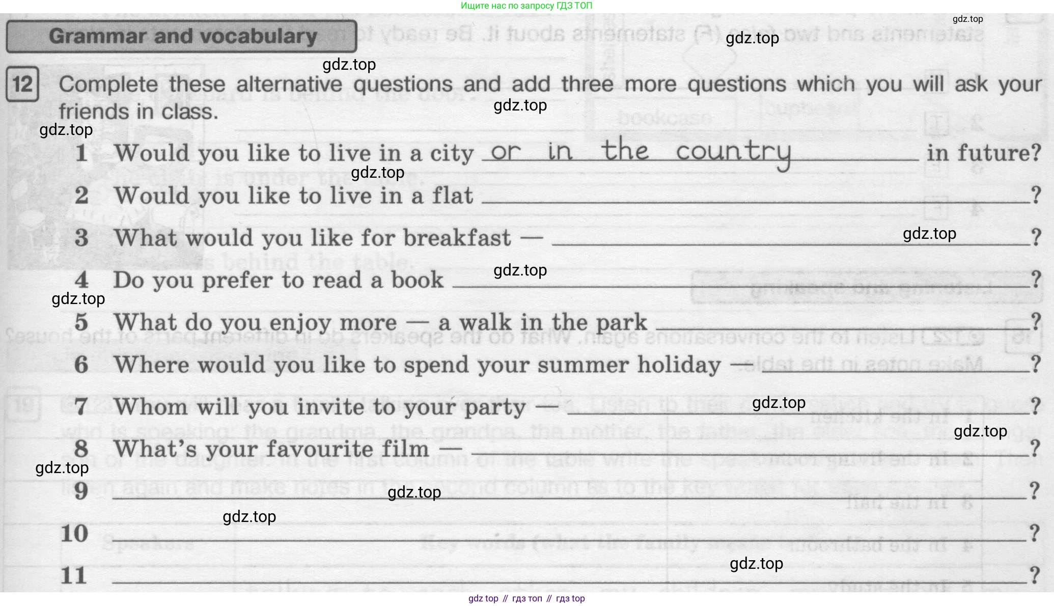ГДЗ Английский язык (english), 6 класс Рабочая тетрадь (workbook), авторы: Вербицкая Мария Валерьевна (Verbitskaya Maria), Гаярделли Мариса (Gaiardelli Marisa ), Редли Пауль (Radley Paul), Миндрул Ольга Сергеевна (Mindrul Olga), издательство Просвещение, Москва, красного цвета, страница 77, номер 12, Условие
