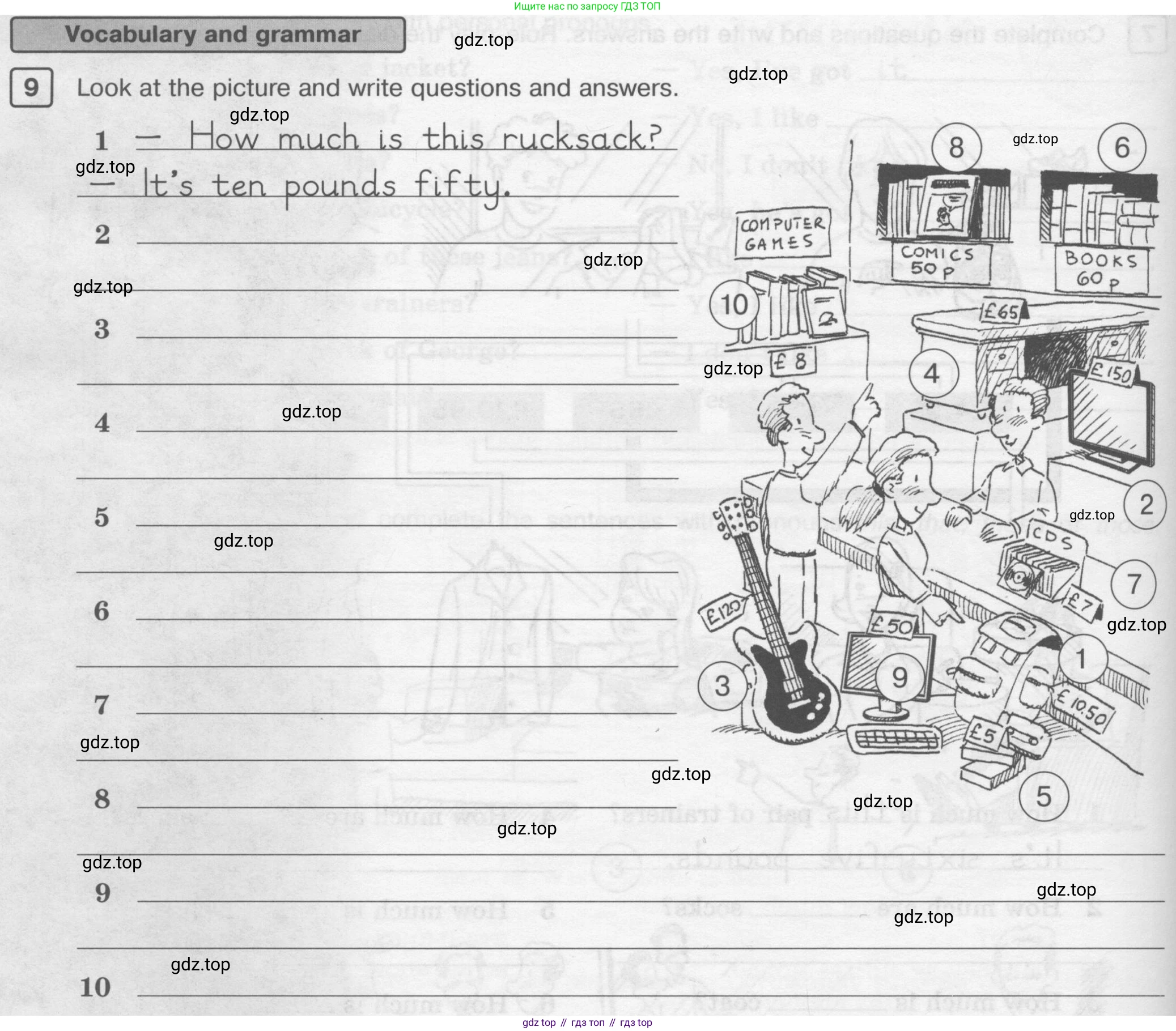 ГДЗ Английский язык (english), 6 класс Рабочая тетрадь (workbook), авторы: Вербицкая Мария Валерьевна (Verbitskaya Maria), Гаярделли Мариса (Gaiardelli Marisa ), Редли Пауль (Radley Paul), Миндрул Ольга Сергеевна (Mindrul Olga), издательство Просвещение, Москва, красного цвета, страница 84, номер 9, Условие