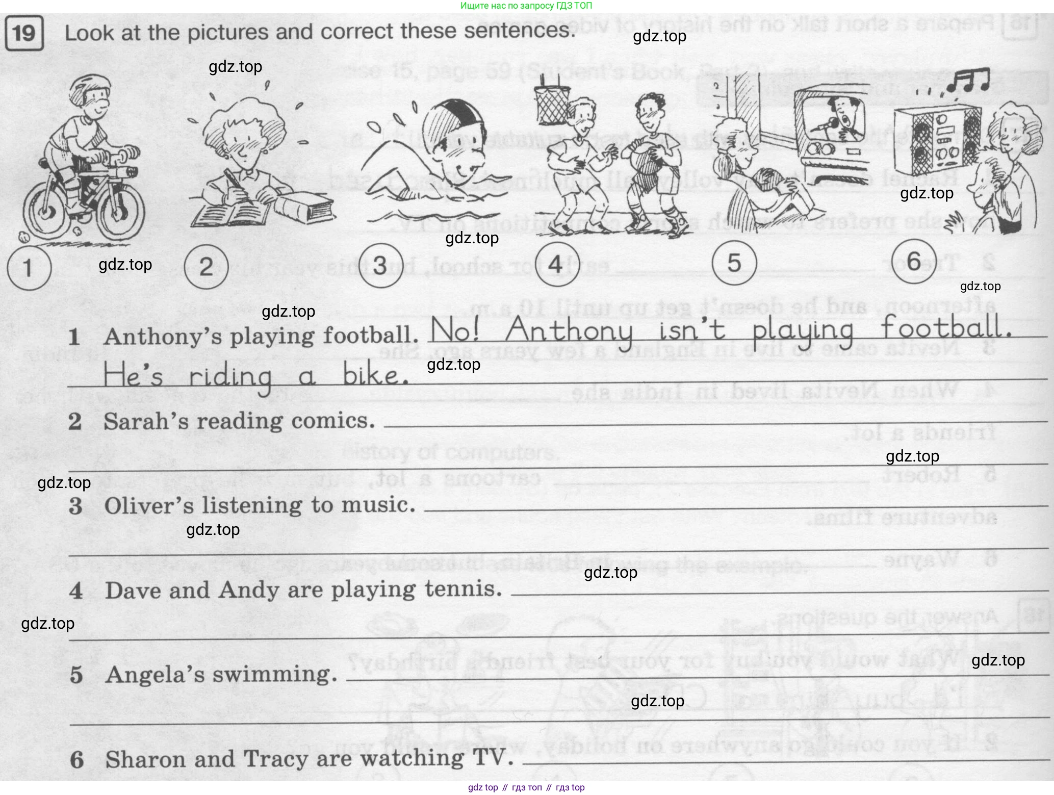ГДЗ Английский язык (english), 6 класс Рабочая тетрадь (workbook), авторы: Вербицкая Мария Валерьевна (Verbitskaya Maria), Гаярделли Мариса (Gaiardelli Marisa ), Редли Пауль (Radley Paul), Миндрул Ольга Сергеевна (Mindrul Olga), издательство Просвещение, Москва, красного цвета, страница 104, номер 19, Условие