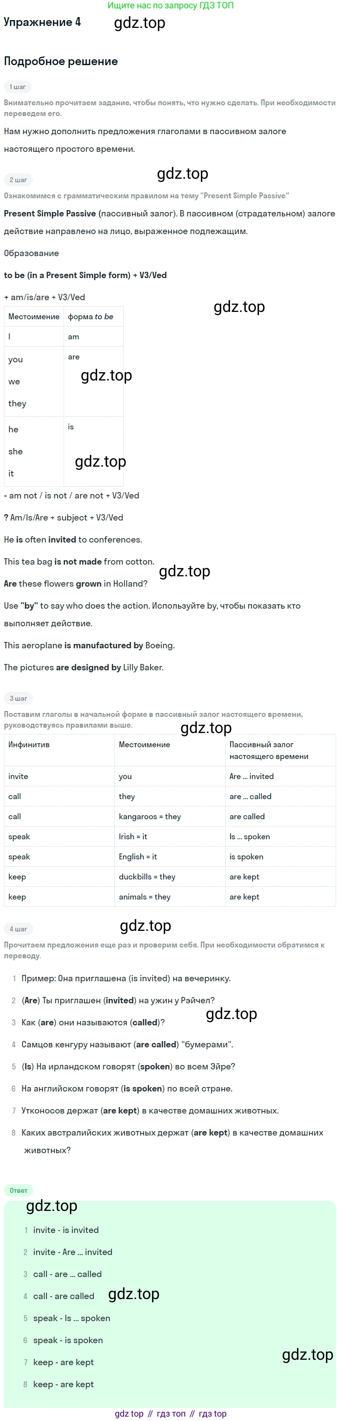 ГДЗ Английский язык (english), 6 класс Рабочая тетрадь (workbook), авторы: Вербицкая Мария Валерьевна (Verbitskaya Maria), Гаярделли Мариса (Gaiardelli Marisa ), Редли Пауль (Radley Paul), Миндрул Ольга Сергеевна (Mindrul Olga), издательство Просвещение, Москва, красного цвета, страница 55, номер 4, Решение