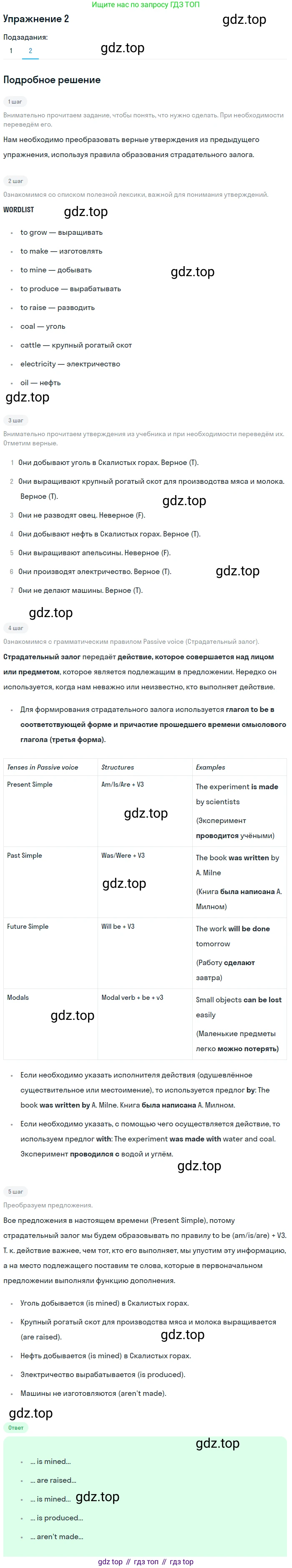 ГДЗ Английский язык (english), 6 класс Рабочая тетрадь (workbook), авторы: Вербицкая Мария Валерьевна (Verbitskaya Maria), Гаярделли Мариса (Gaiardelli Marisa ), Редли Пауль (Radley Paul), Миндрул Ольга Сергеевна (Mindrul Olga), издательство Просвещение, Москва, красного цвета, страница 98, номер 2, Решение (продолжение 2)