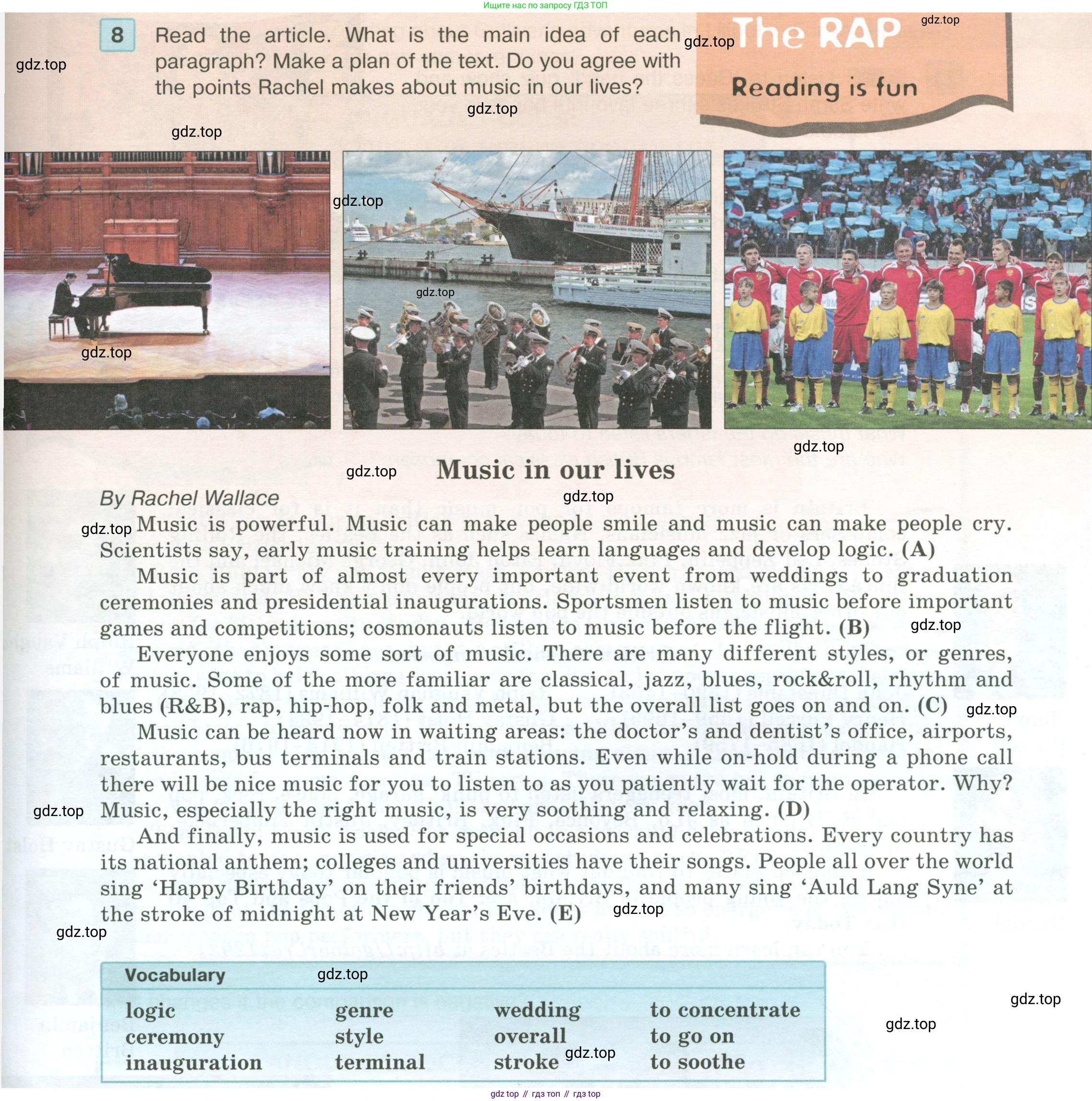 ГДЗ Английский язык (english), 6 класс Учебник (Student's book), авторы: Вербицкая Мария Валерьевна (Verbitskaya Maria), Гаярделли Мариса (Gaiardelli Marisa ), Редли Пауль (Radley Paul), Савчук Лариса Олеговна (Savchuk Larisa), издательство Просвещение, Москва, 2023, красного цвета, Часть 2, страница 75, номер 8, Условие