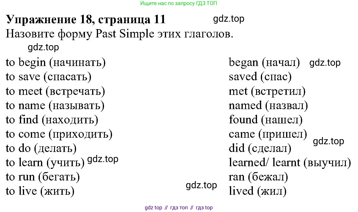 ГДЗ Английский язык (english), 6 класс Учебник (Student's book), авторы: Вербицкая Мария Валерьевна (Verbitskaya Maria), Гаярделли Мариса (Gaiardelli Marisa ), Редли Пауль (Radley Paul), Савчук Лариса Олеговна (Savchuk Larisa), издательство Просвещение, Москва, 2023, красного цвета, Часть 1, страница 11, номер 18, Решение