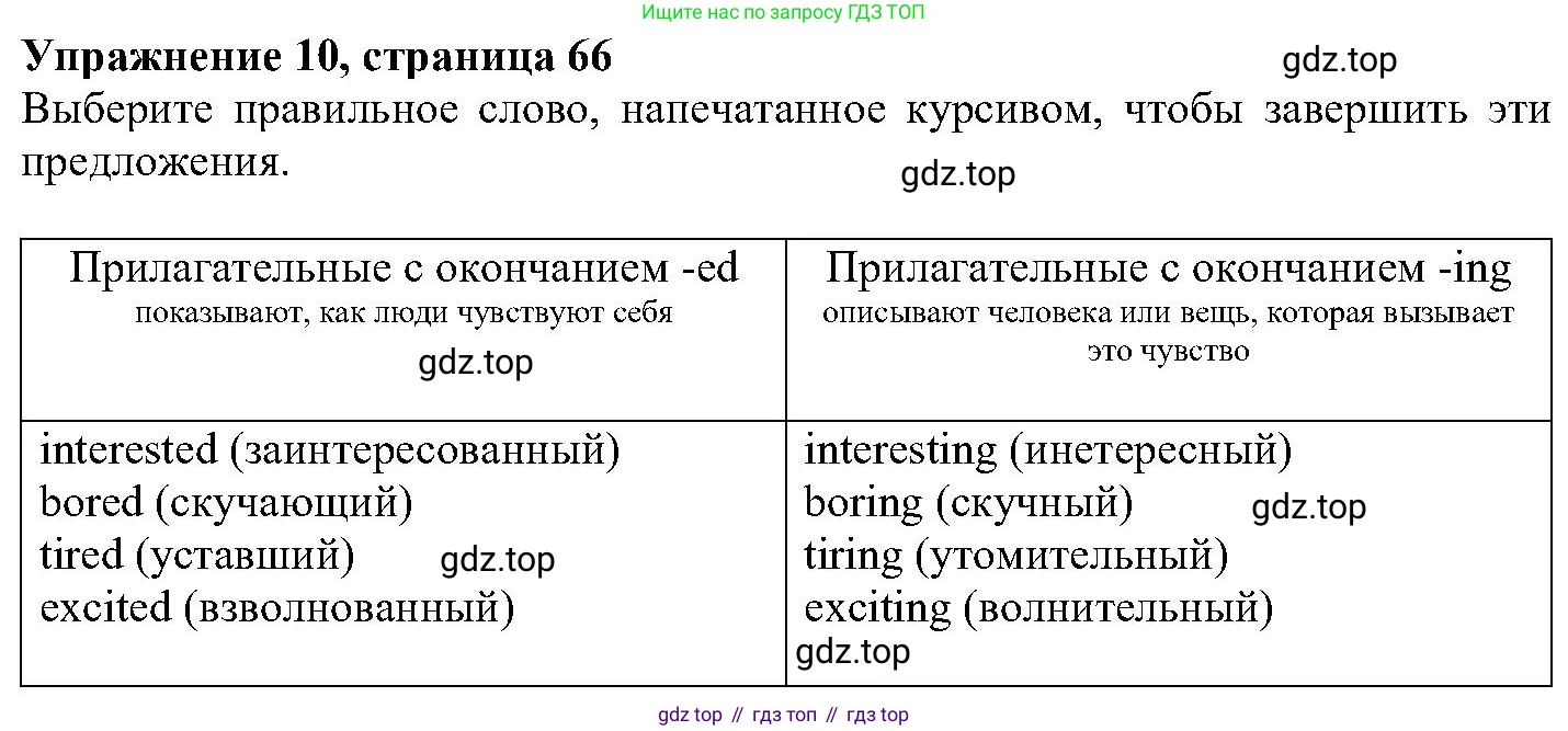 ГДЗ Английский язык (english), 6 класс Учебник (Student's book), авторы: Вербицкая Мария Валерьевна (Verbitskaya Maria), Гаярделли Мариса (Gaiardelli Marisa ), Редли Пауль (Radley Paul), Савчук Лариса Олеговна (Savchuk Larisa), издательство Просвещение, Москва, 2023, красного цвета, Часть 2, страница 67, номер 10, Решение