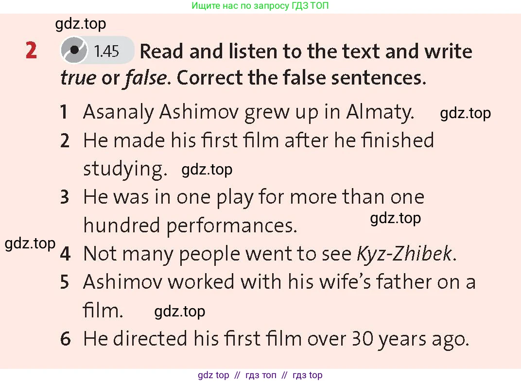 Английский язык (english), 6 класс Учебник (Student's book), авторы: Wetz Ben, Pye Diana, издательство Oxford University Press, Алматы, 2018, голубого цвета, страница 52, номер 2, Условие