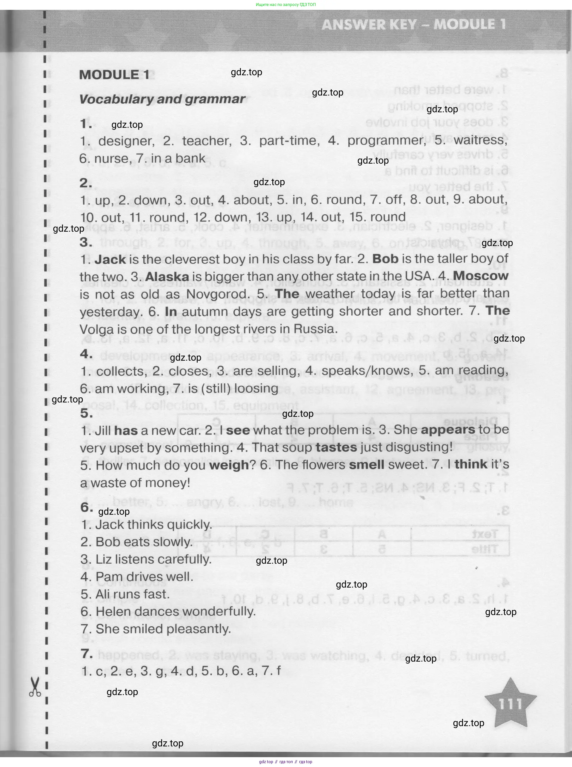 Английский язык (english), 7 класс Тренировочные упражнения в формате ОГЭ (ГИА), авторы: Комиссаров Константин Вячеславович, Кирдяева Ольга Ивановна, издательство Просвещение, Москва, 2019, белого цвета, страница 111