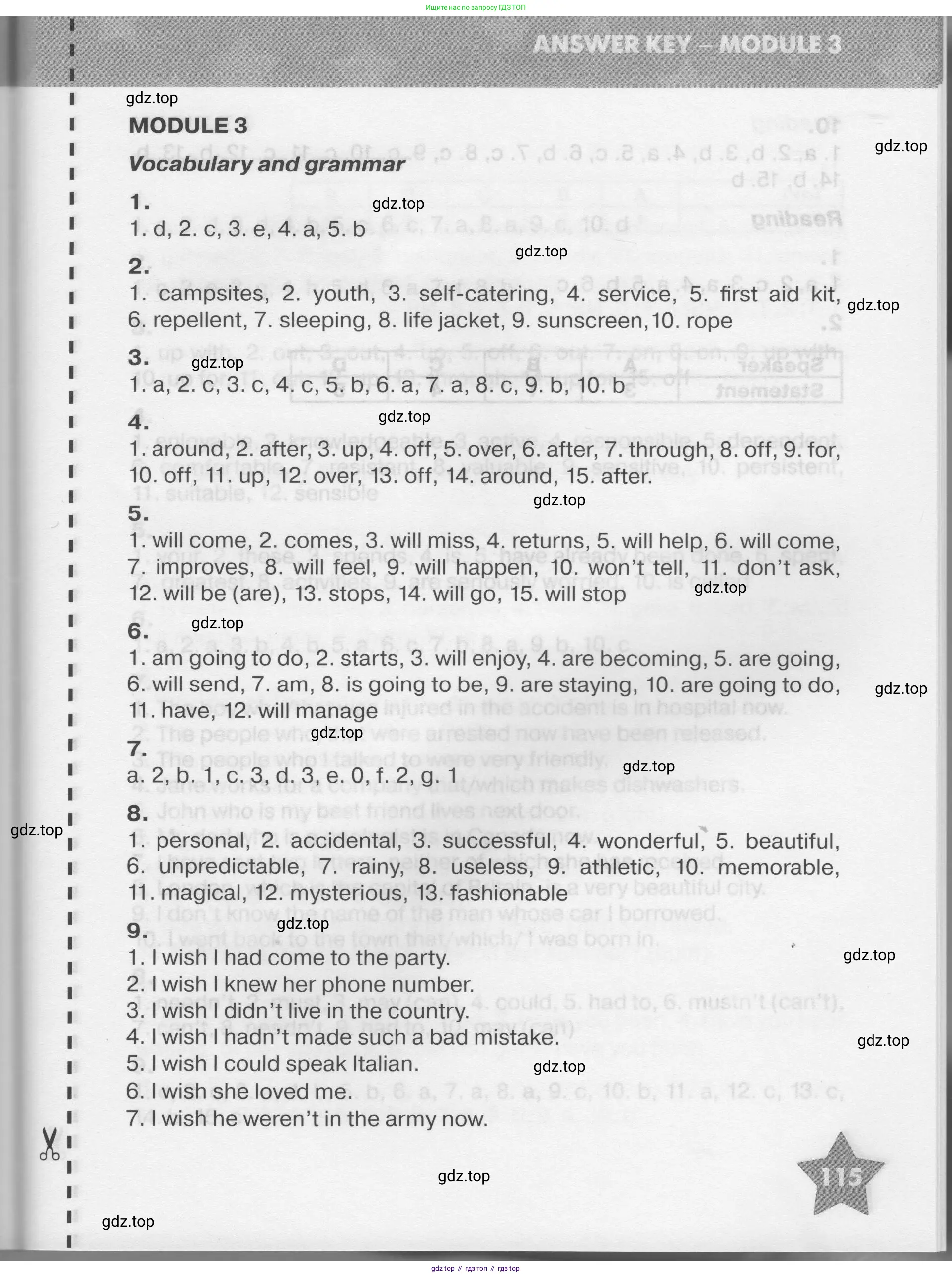 Английский язык (english), 7 класс Тренировочные упражнения в формате ОГЭ (ГИА), авторы: Комиссаров Константин Вячеславович, Кирдяева Ольга Ивановна, издательство Просвещение, Москва, 2019, белого цвета, страница 115