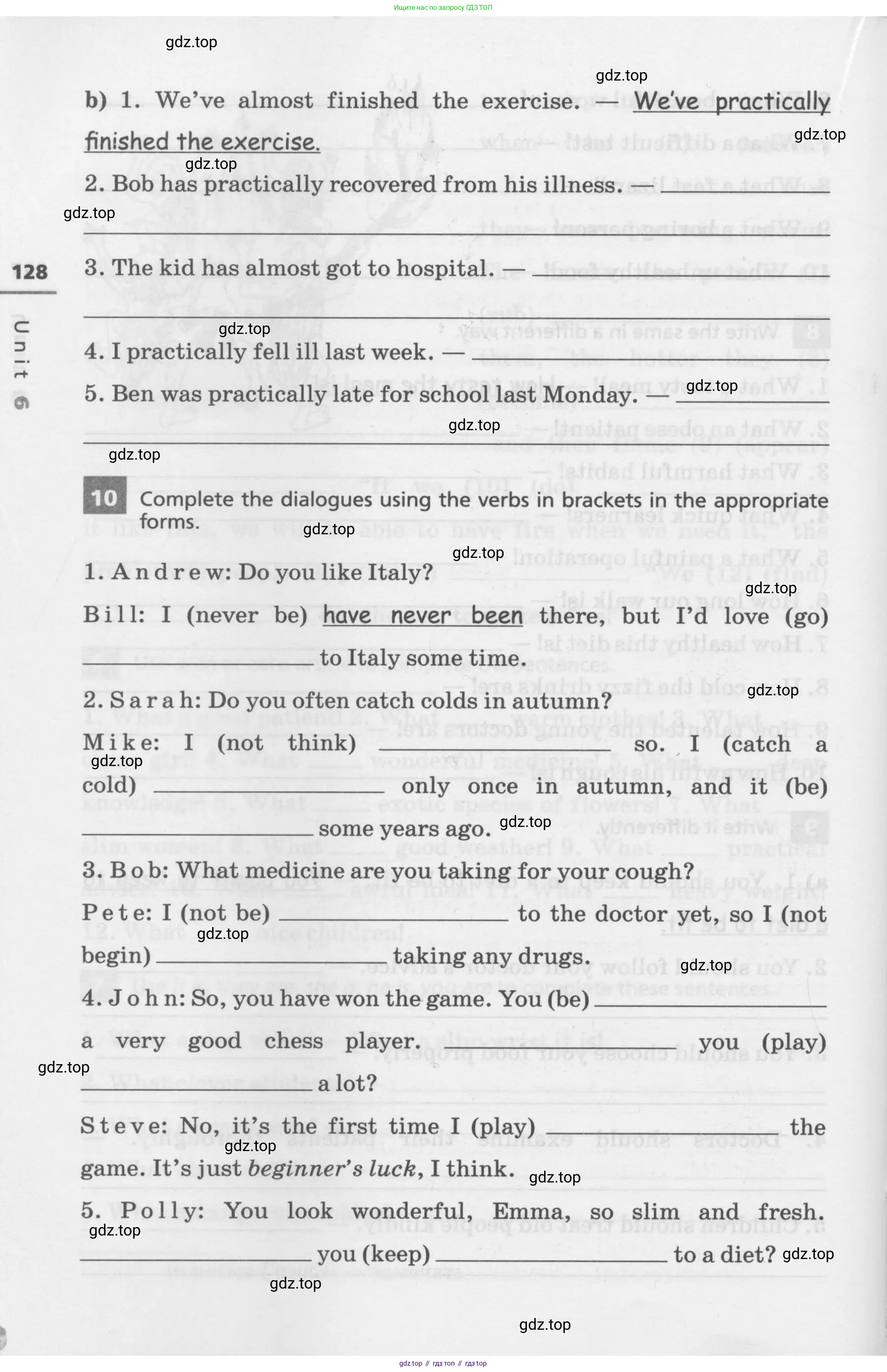 Английский язык (english), 7 класс Лексико-грамматический практикум, авторы: Афанасьева Ольга Васильевна (Afanasyeva Olga), Михеева Ирина Владимировна (Mikheeva Irina), Баранова Ксения Михайловна (Baranova Ksenia), издательство Просвещение, Москва, 2016, белого цвета, страница 128