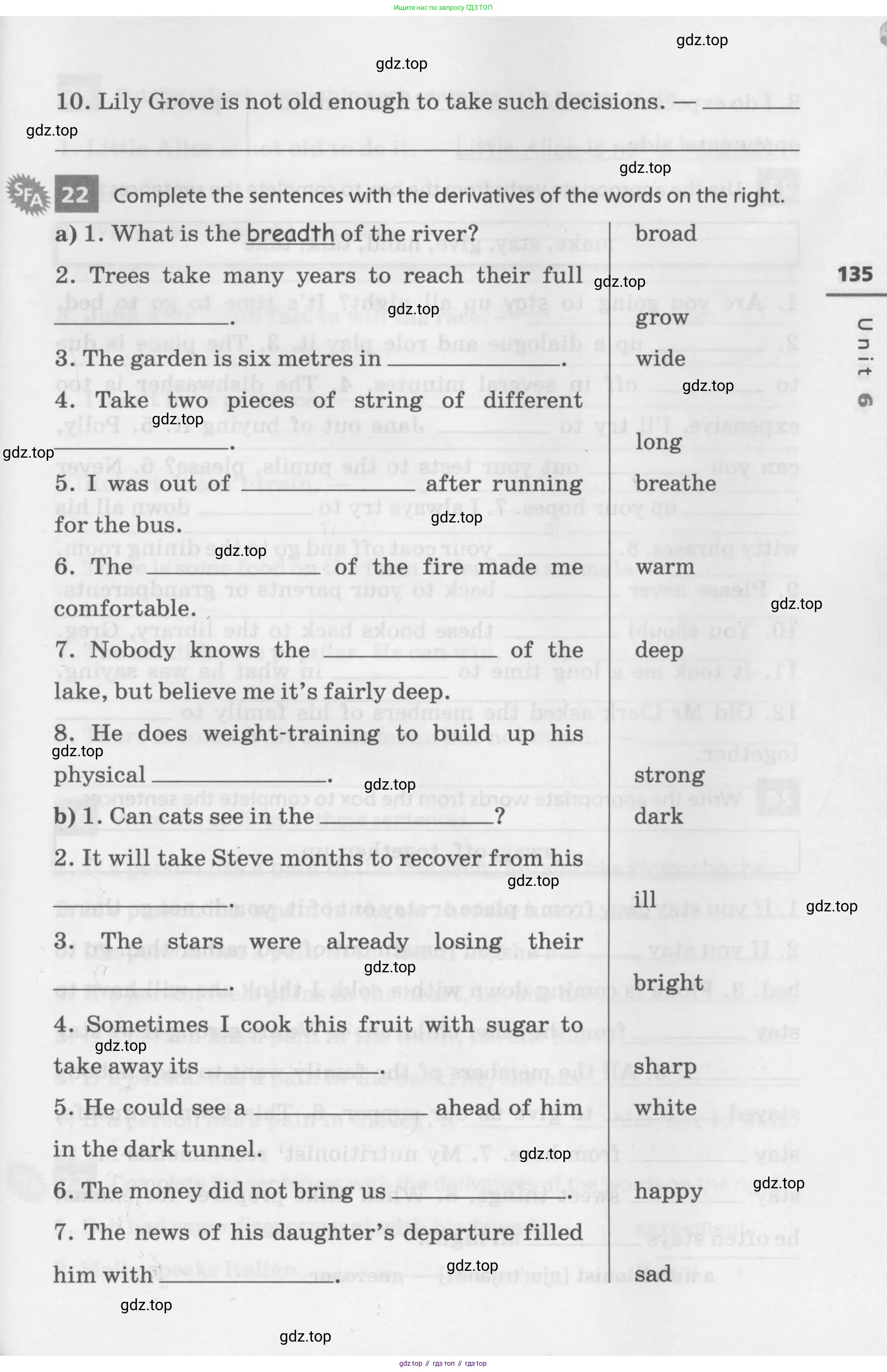 Английский язык (english), 7 класс Лексико-грамматический практикум, авторы: Афанасьева Ольга Васильевна (Afanasyeva Olga), Михеева Ирина Владимировна (Mikheeva Irina), Баранова Ксения Михайловна (Baranova Ksenia), издательство Просвещение, Москва, 2016, белого цвета, страница 135