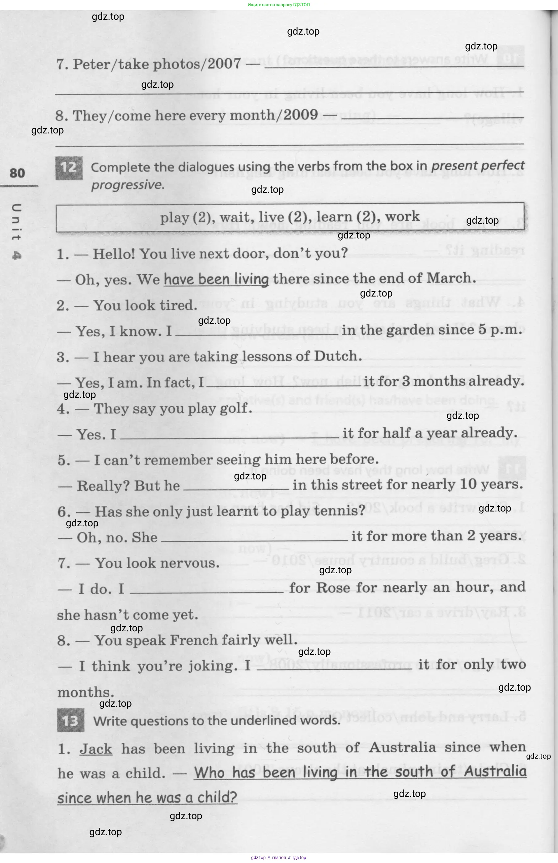 Английский язык (english), 7 класс Лексико-грамматический практикум, авторы: Афанасьева Ольга Васильевна (Afanasyeva Olga), Михеева Ирина Владимировна (Mikheeva Irina), Баранова Ксения Михайловна (Baranova Ksenia), издательство Просвещение, Москва, 2016, белого цвета, страница 80