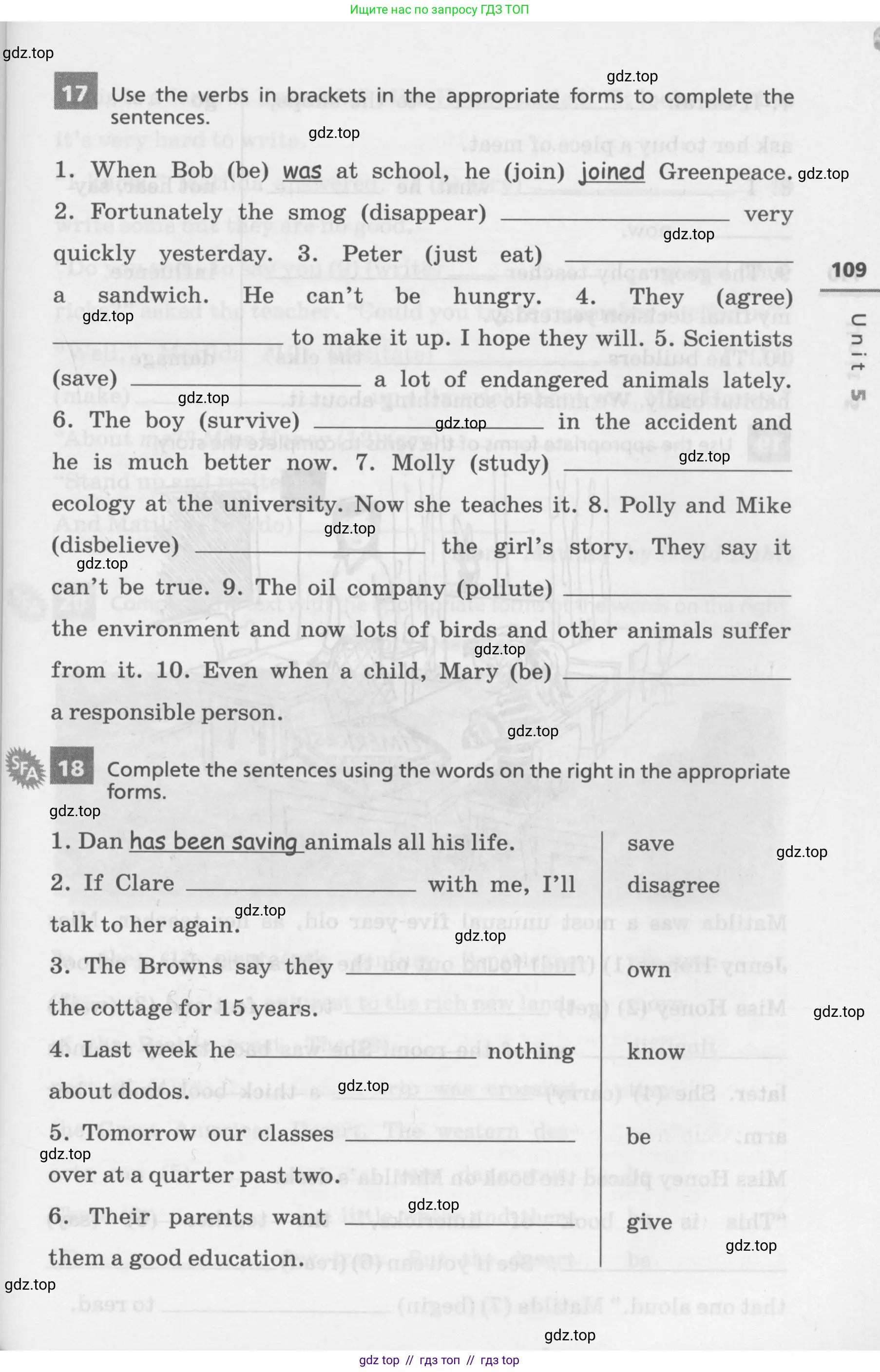 Английский язык (english), 7 класс Лексико-грамматический практикум, авторы: Афанасьева Ольга Васильевна (Afanasyeva Olga), Михеева Ирина Владимировна (Mikheeva Irina), Баранова Ксения Михайловна (Baranova Ksenia), издательство Просвещение, Москва, 2016, белого цвета, страница 109