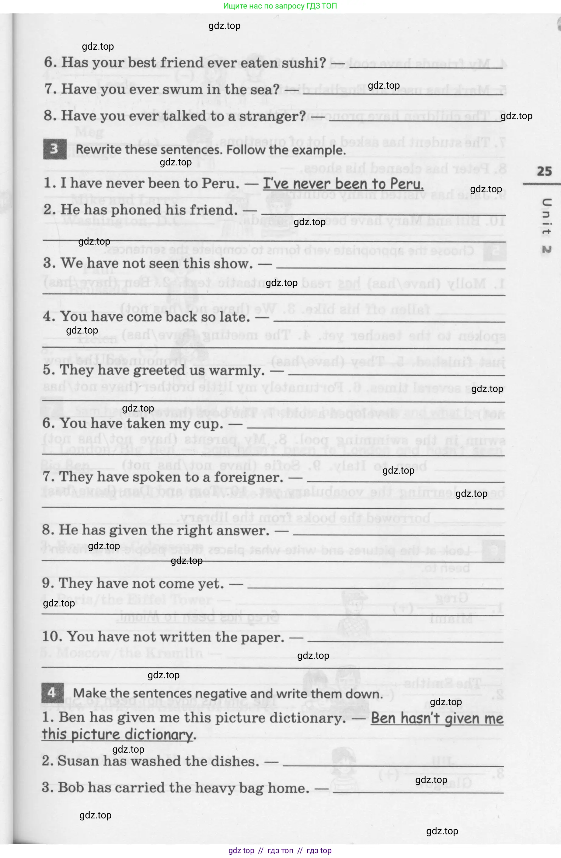 Английский язык (english), 7 класс Лексико-грамматический практикум, авторы: Афанасьева Ольга Васильевна (Afanasyeva Olga), Михеева Ирина Владимировна (Mikheeva Irina), Баранова Ксения Михайловна (Baranova Ksenia), издательство Просвещение, Москва, 2016, белого цвета, страница 25