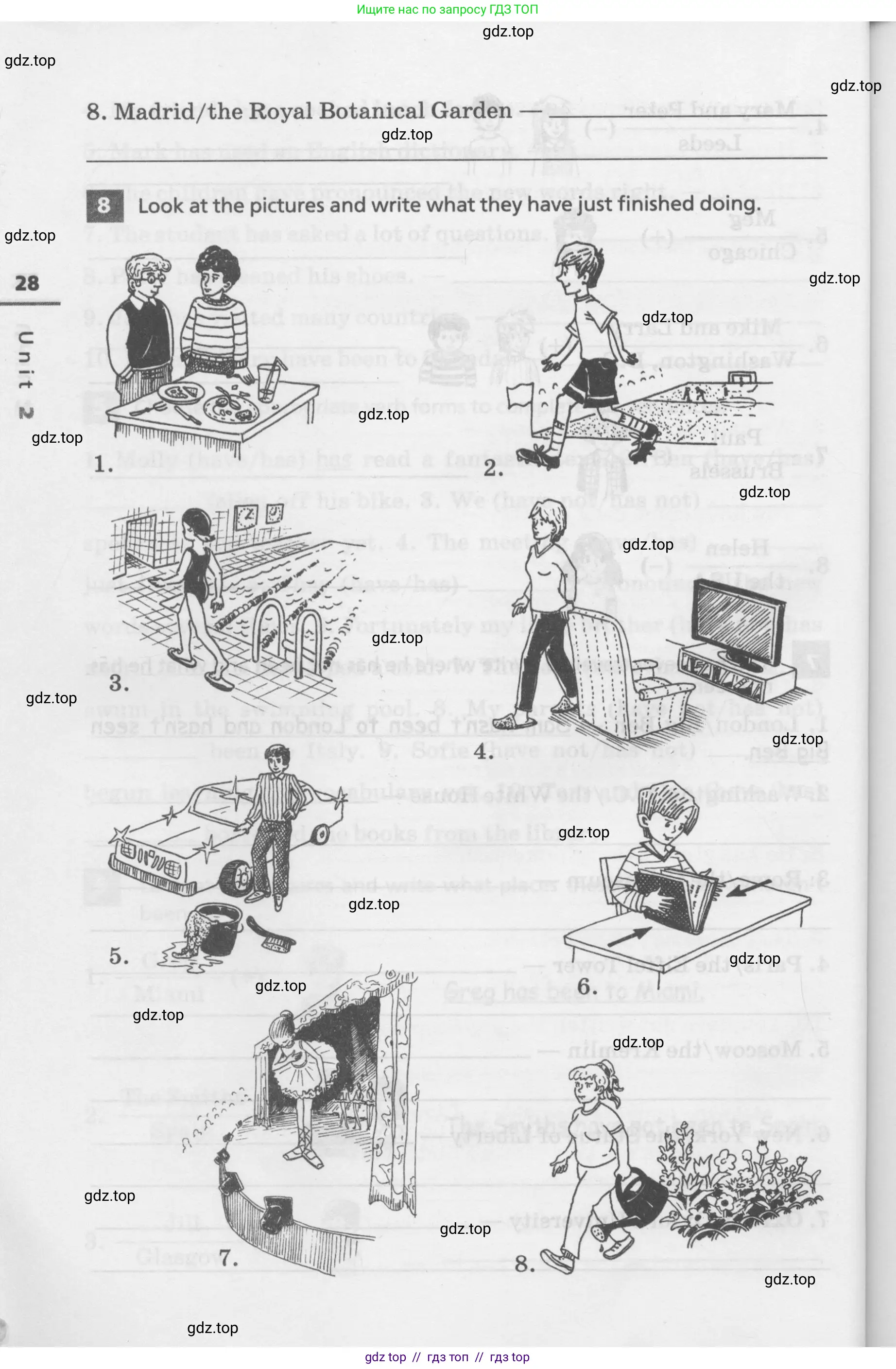 Английский язык (english), 7 класс Лексико-грамматический практикум, авторы: Афанасьева Ольга Васильевна (Afanasyeva Olga), Михеева Ирина Владимировна (Mikheeva Irina), Баранова Ксения Михайловна (Baranova Ksenia), издательство Просвещение, Москва, 2016, белого цвета, страница 28