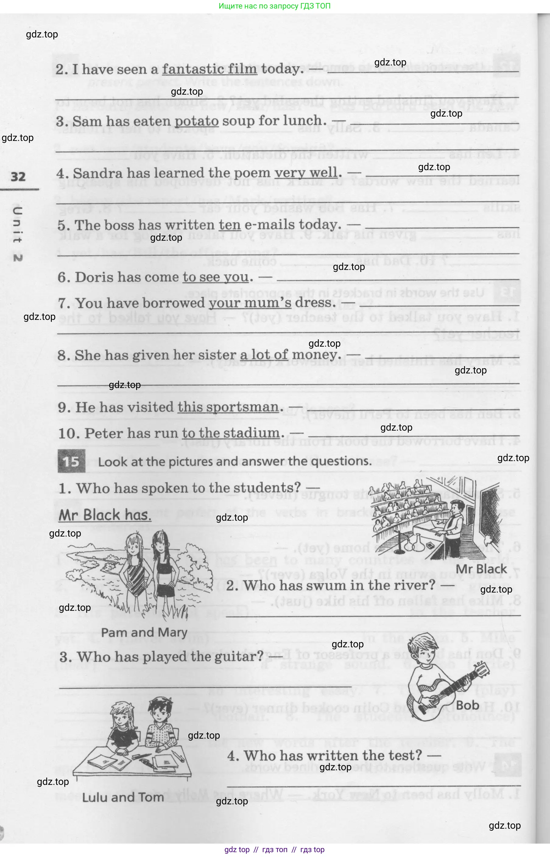 Английский язык (english), 7 класс Лексико-грамматический практикум, авторы: Афанасьева Ольга Васильевна (Afanasyeva Olga), Михеева Ирина Владимировна (Mikheeva Irina), Баранова Ксения Михайловна (Baranova Ksenia), издательство Просвещение, Москва, 2016, белого цвета, страница 32