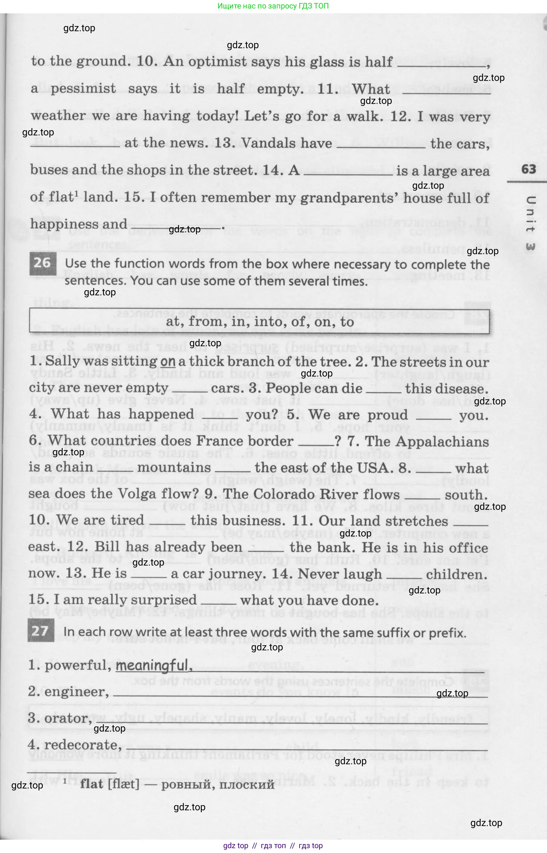 Английский язык (english), 7 класс Лексико-грамматический практикум, авторы: Афанасьева Ольга Васильевна (Afanasyeva Olga), Михеева Ирина Владимировна (Mikheeva Irina), Баранова Ксения Михайловна (Baranova Ksenia), издательство Просвещение, Москва, 2016, белого цвета, страница 63