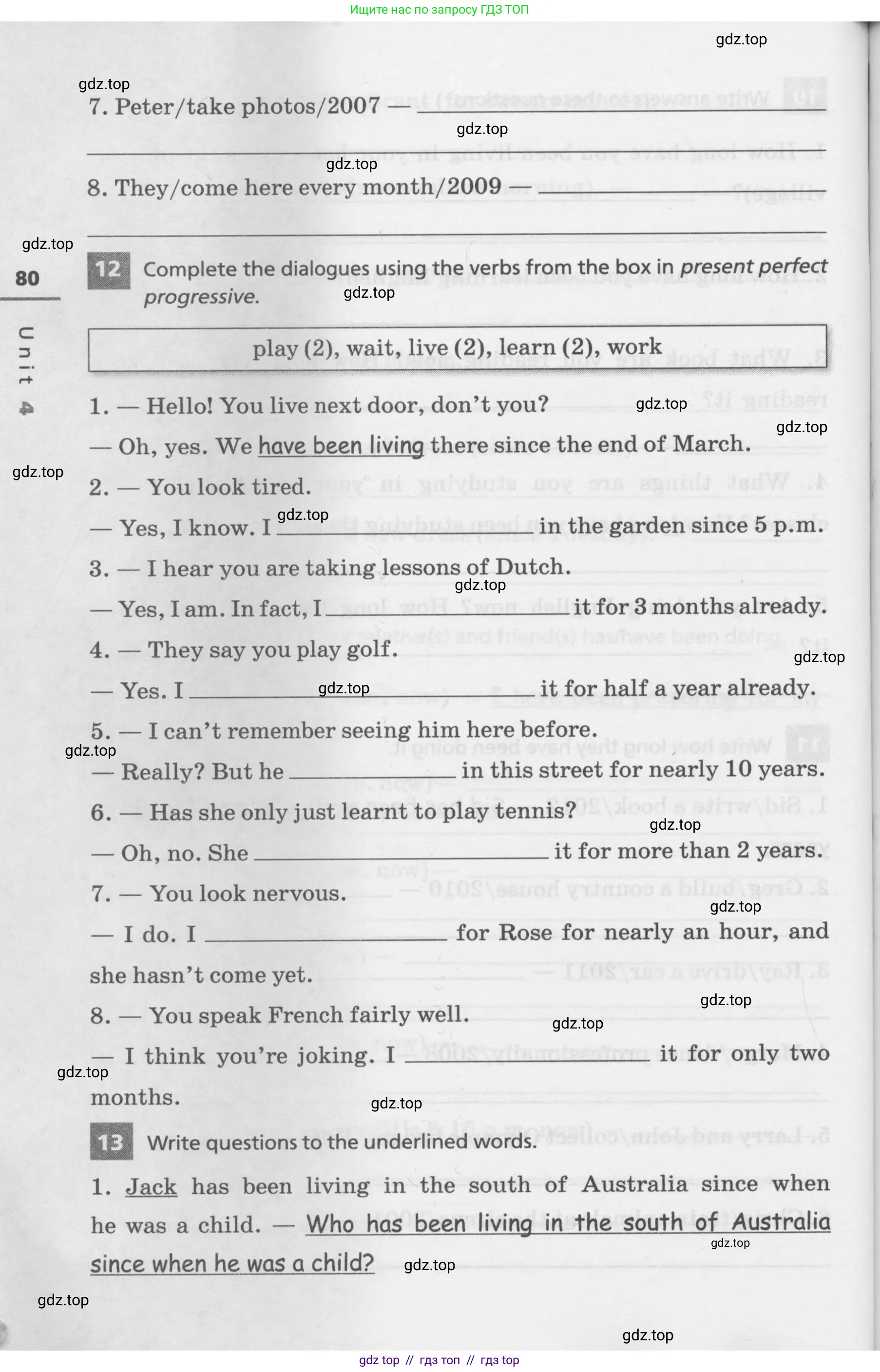 Английский язык (english), 7 класс Лексико-грамматический практикум, авторы: Афанасьева Ольга Васильевна (Afanasyeva Olga), Михеева Ирина Владимировна (Mikheeva Irina), Баранова Ксения Михайловна (Baranova Ksenia), издательство Просвещение, Москва, 2016, белого цвета, страница 80