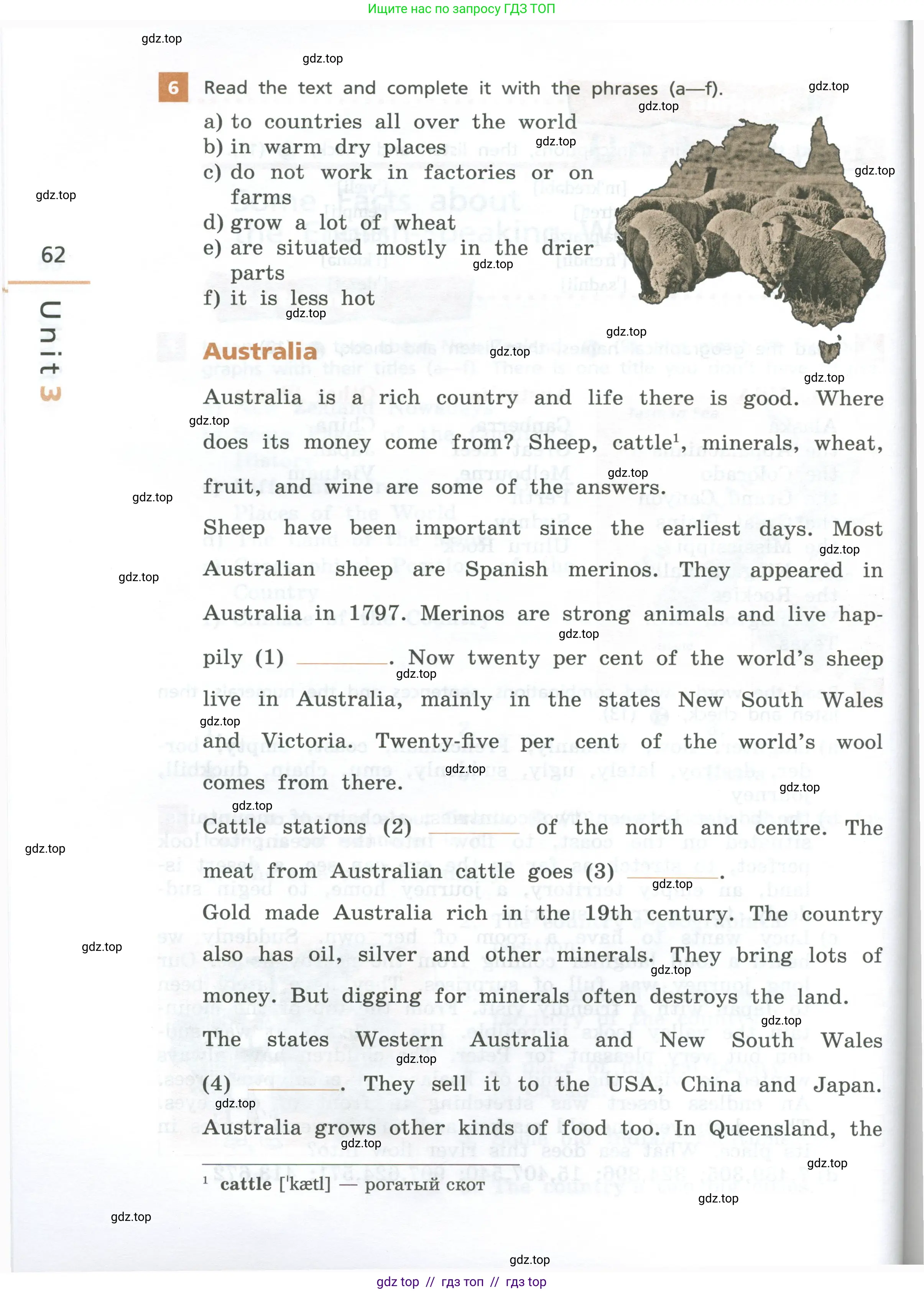 Английский язык (english), 7 класс рабочая тетрадь, авторы: Афанасьева Ольга Васильевна (Afanasyeva Olga), Михеева Ирина Владимировна (Mikheeva Irina), Баранова Ксения Михайловна (Baranova Ksenia), издательство Просвещение, Москва, 2024, белого цвета, страница 62