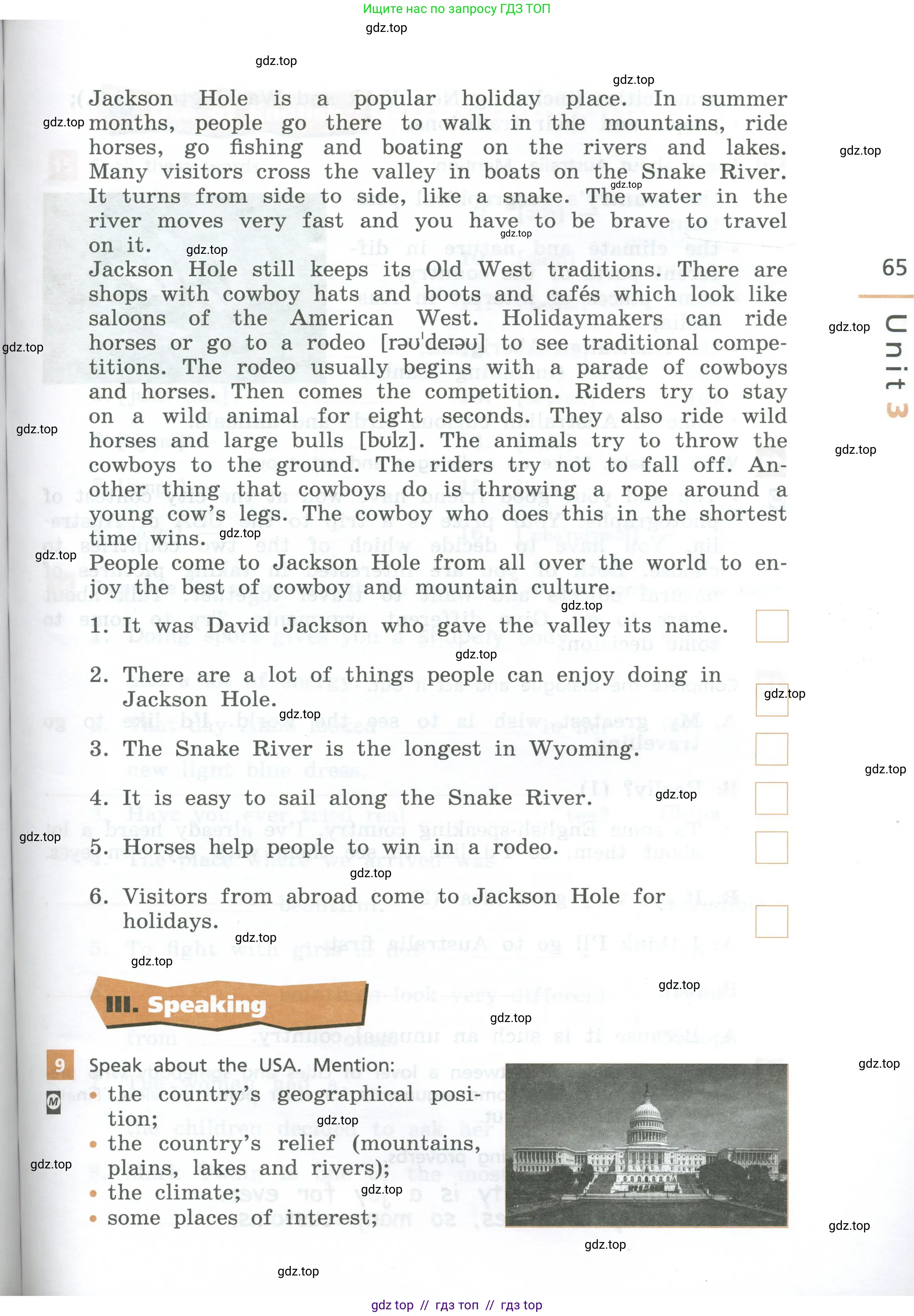 Английский язык (english), 7 класс рабочая тетрадь, авторы: Афанасьева Ольга Васильевна (Afanasyeva Olga), Михеева Ирина Владимировна (Mikheeva Irina), Баранова Ксения Михайловна (Baranova Ksenia), издательство Просвещение, Москва, 2024, белого цвета, страница 65