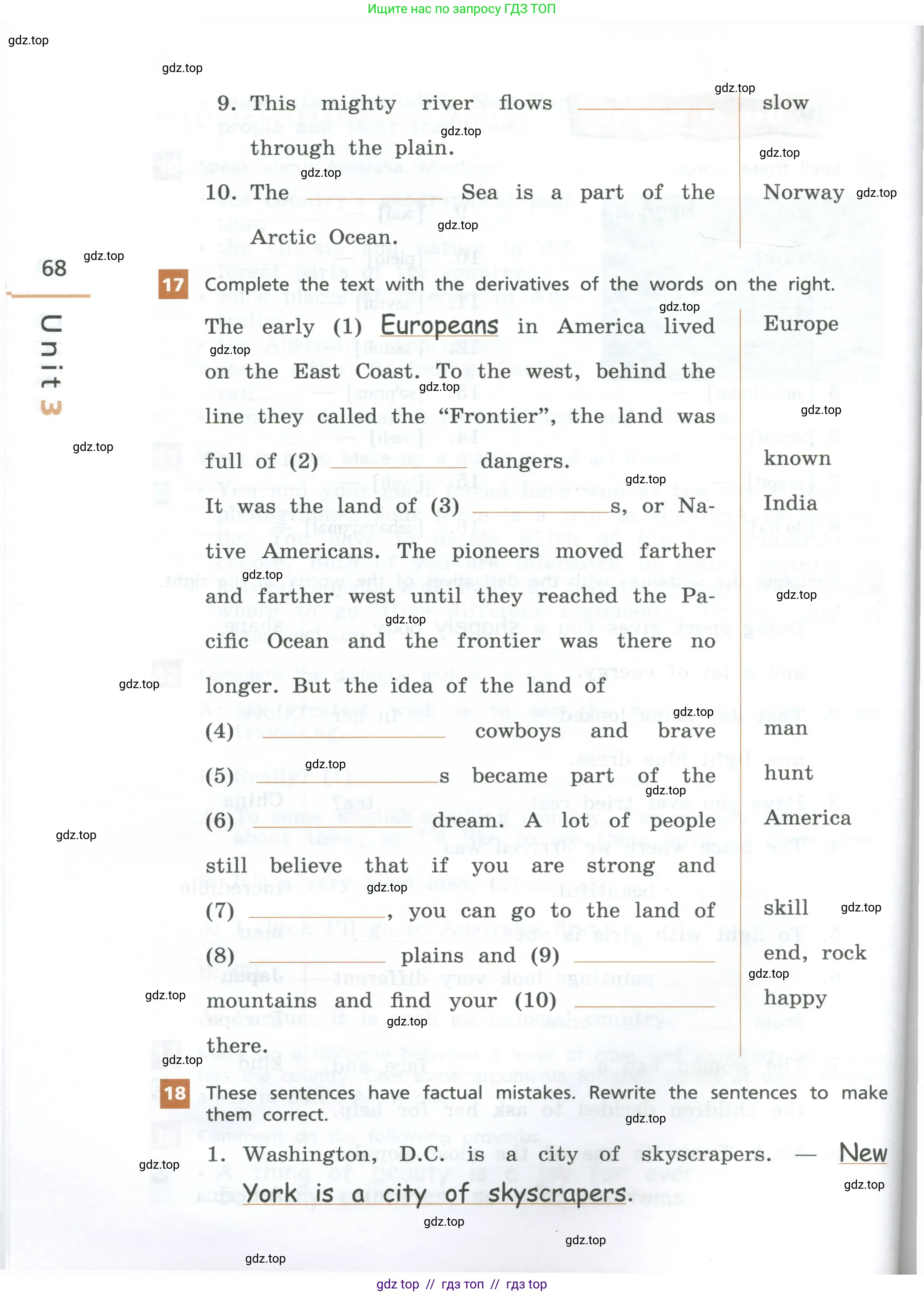 Английский язык (english), 7 класс рабочая тетрадь, авторы: Афанасьева Ольга Васильевна (Afanasyeva Olga), Михеева Ирина Владимировна (Mikheeva Irina), Баранова Ксения Михайловна (Baranova Ksenia), издательство Просвещение, Москва, 2024, белого цвета, страница 68