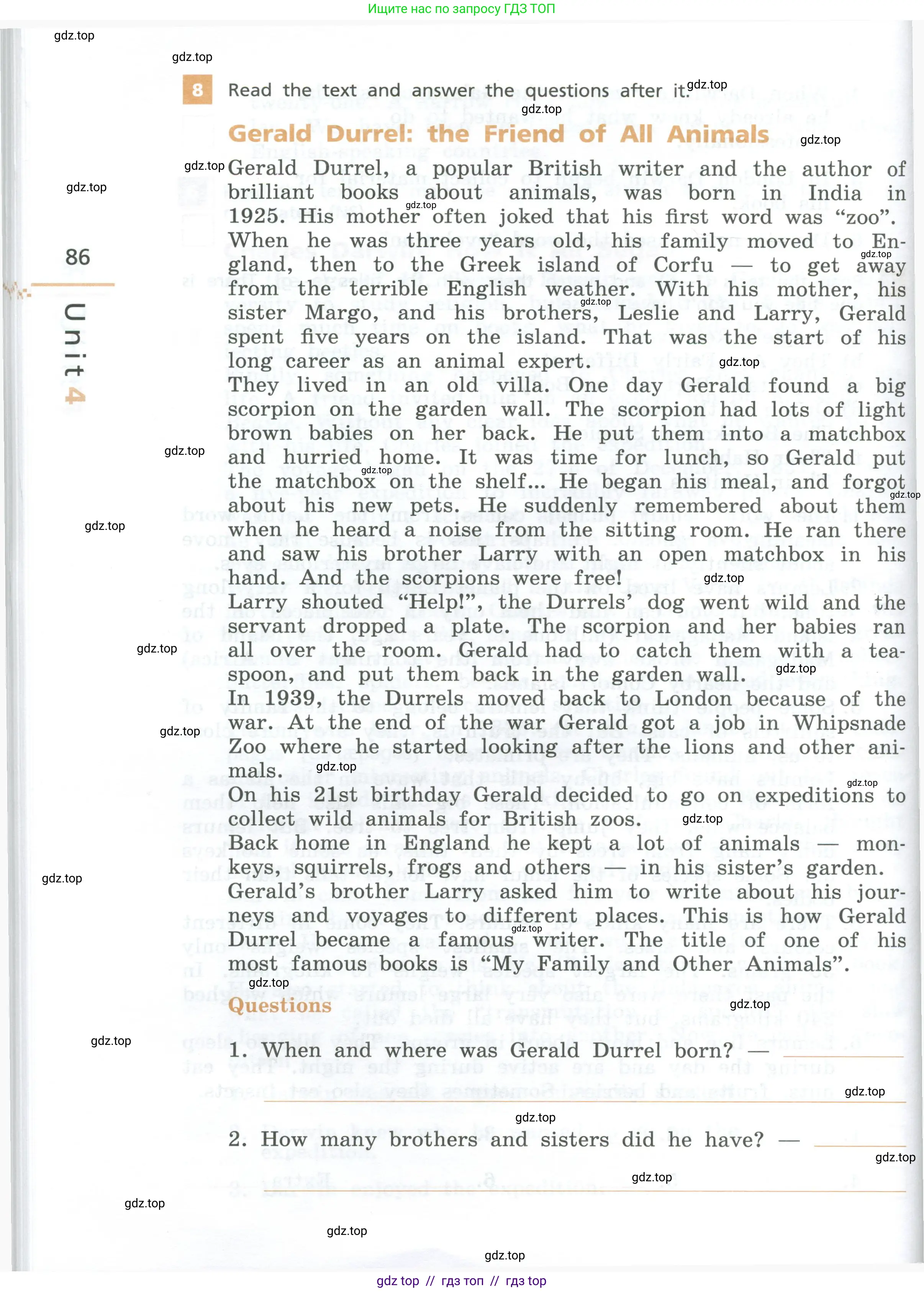 Английский язык (english), 7 класс рабочая тетрадь, авторы: Афанасьева Ольга Васильевна (Afanasyeva Olga), Михеева Ирина Владимировна (Mikheeva Irina), Баранова Ксения Михайловна (Baranova Ksenia), издательство Просвещение, Москва, 2024, белого цвета, страница 86