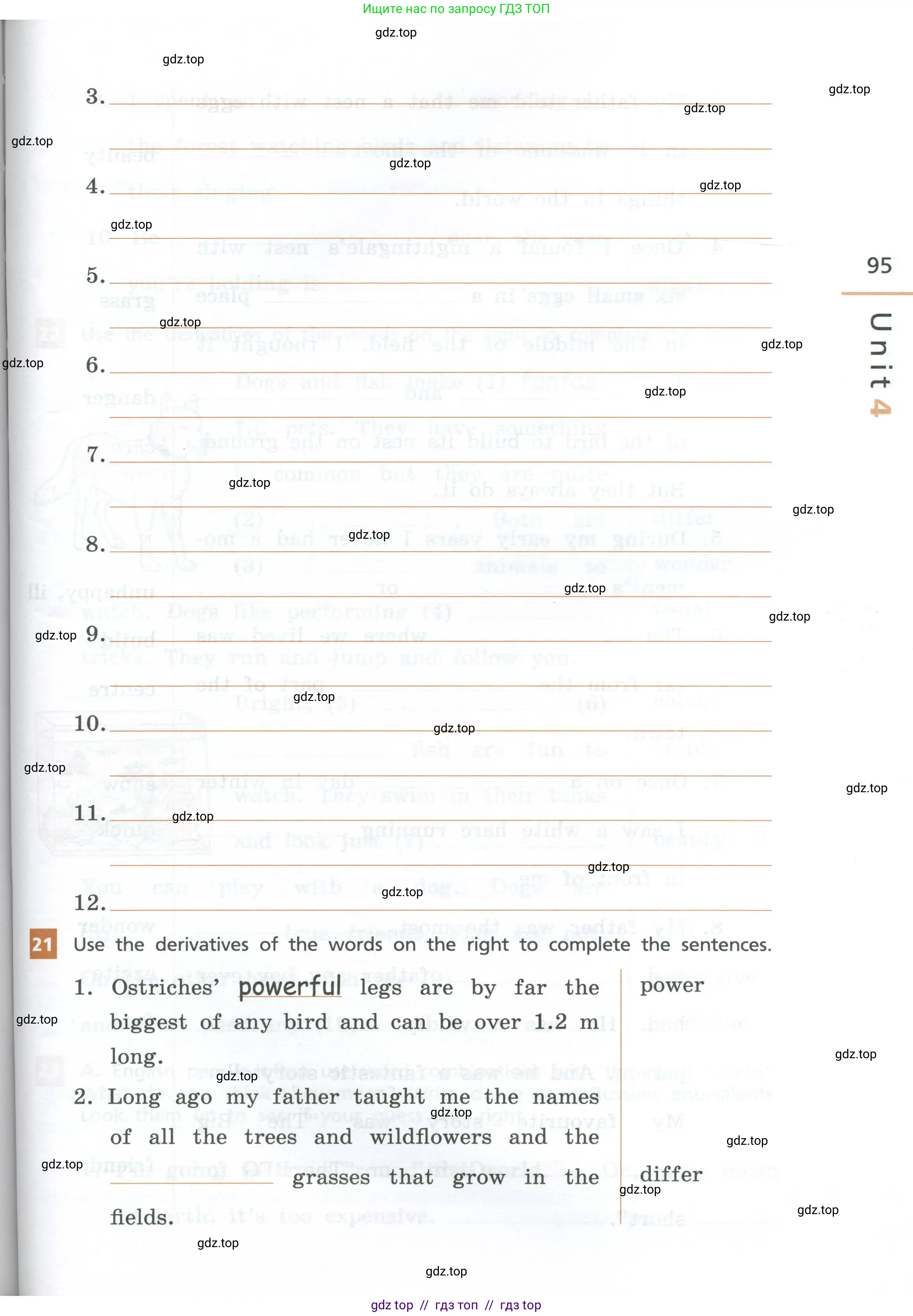 Английский язык (english), 7 класс рабочая тетрадь, авторы: Афанасьева Ольга Васильевна (Afanasyeva Olga), Михеева Ирина Владимировна (Mikheeva Irina), Баранова Ксения Михайловна (Baranova Ksenia), издательство Просвещение, Москва, 2024, белого цвета, страница 95