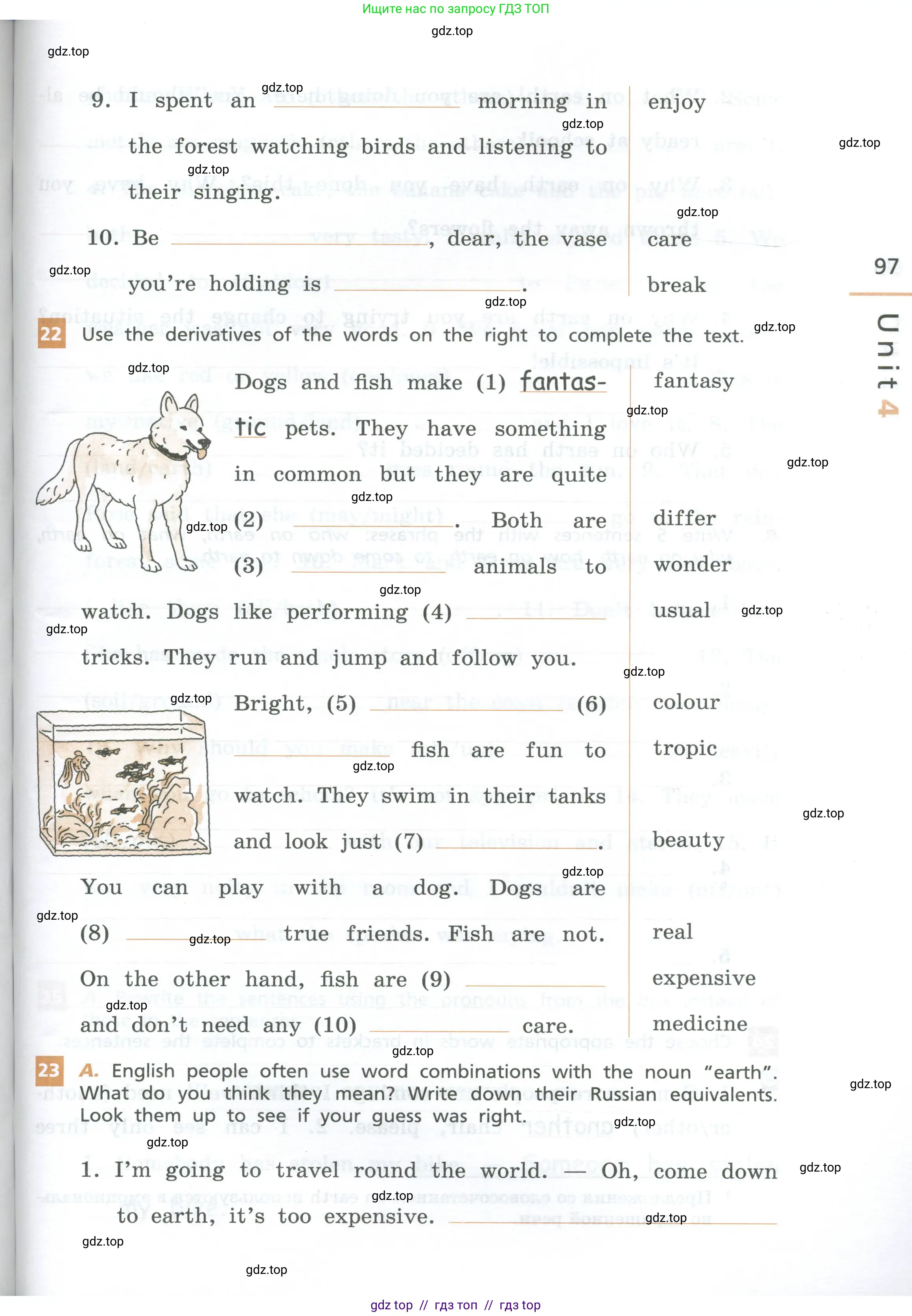 Английский язык (english), 7 класс рабочая тетрадь, авторы: Афанасьева Ольга Васильевна (Afanasyeva Olga), Михеева Ирина Владимировна (Mikheeva Irina), Баранова Ксения Михайловна (Baranova Ksenia), издательство Просвещение, Москва, 2024, белого цвета, страница 97