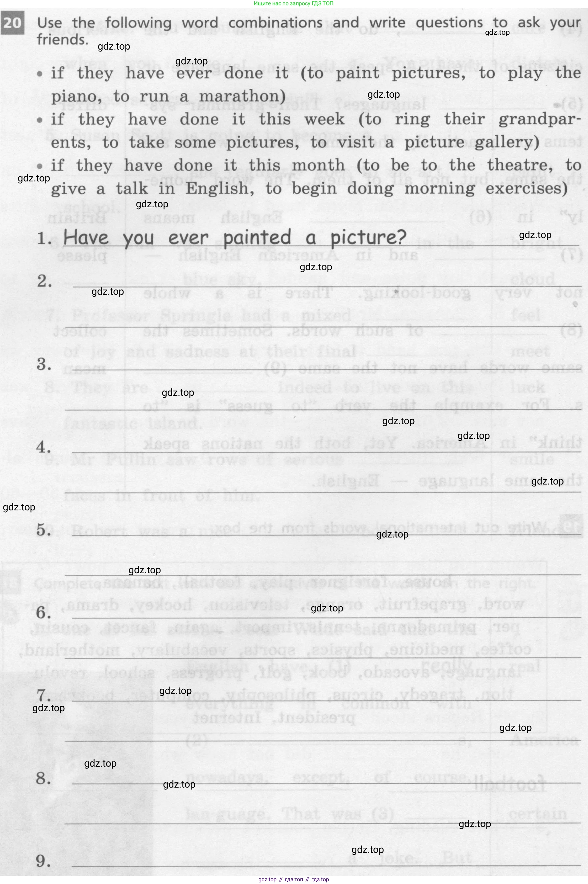 Английский язык (english), 7 класс рабочая тетрадь, авторы: Афанасьева Ольга Васильевна (Afanasyeva Olga), Михеева Ирина Владимировна (Mikheeva Irina), Баранова Ксения Михайловна (Baranova Ksenia), издательство Просвещение, Москва, 2024, белого цвета, страница 43, номер 20, Условие 2016-2023