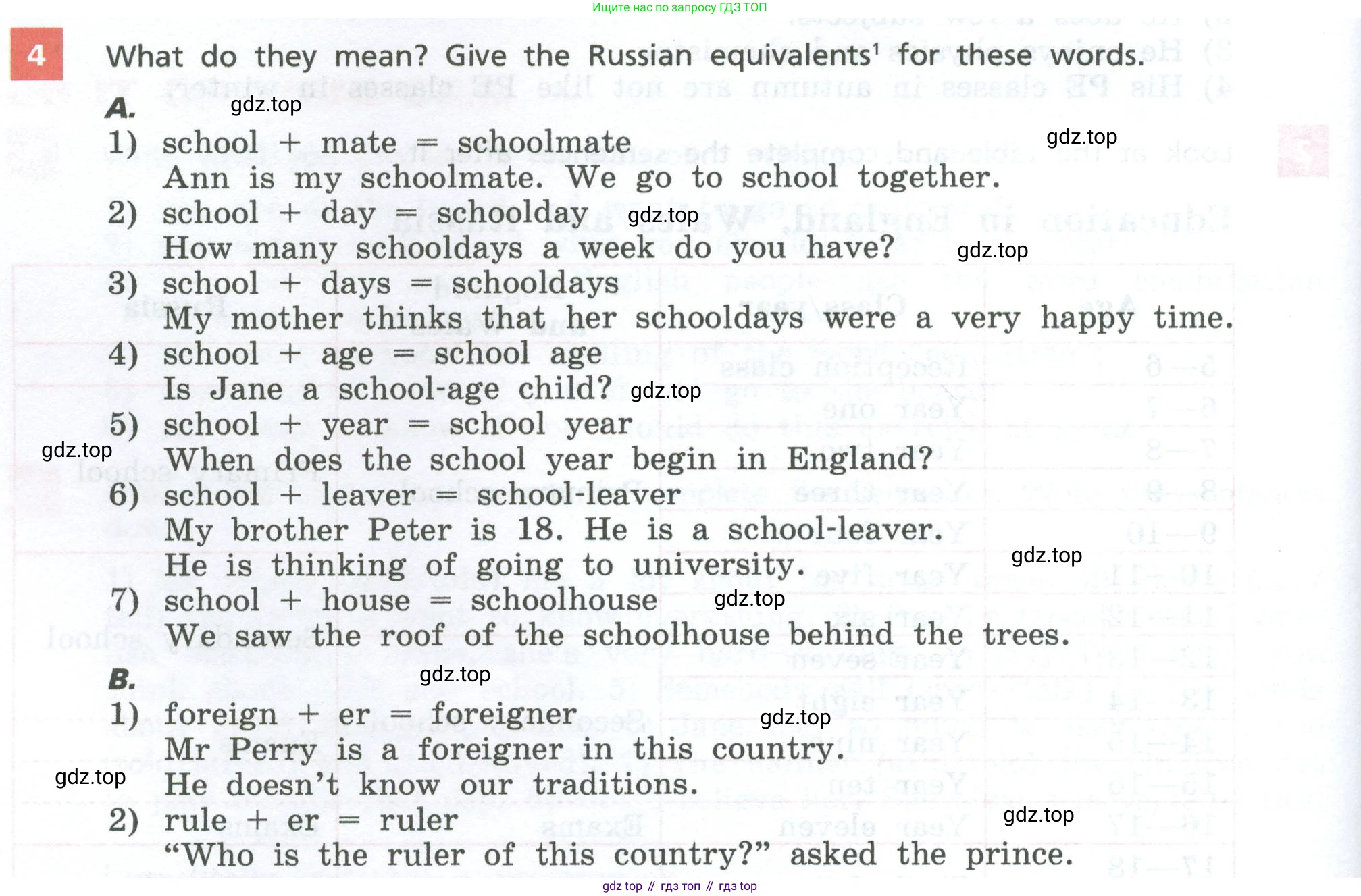 Английский язык (english), 7 класс Учебник, авторы: Афанасьева Ольга Васильевна (Afanasyeva Olga), Михеева Ирина Владимировна (Mikheeva Irina), Баранова Ксения Михайловна (Baranova Ksenia), издательство Просвещение, Москва, 2024, Часть 1, страница 30, номер 4, Условие 2024