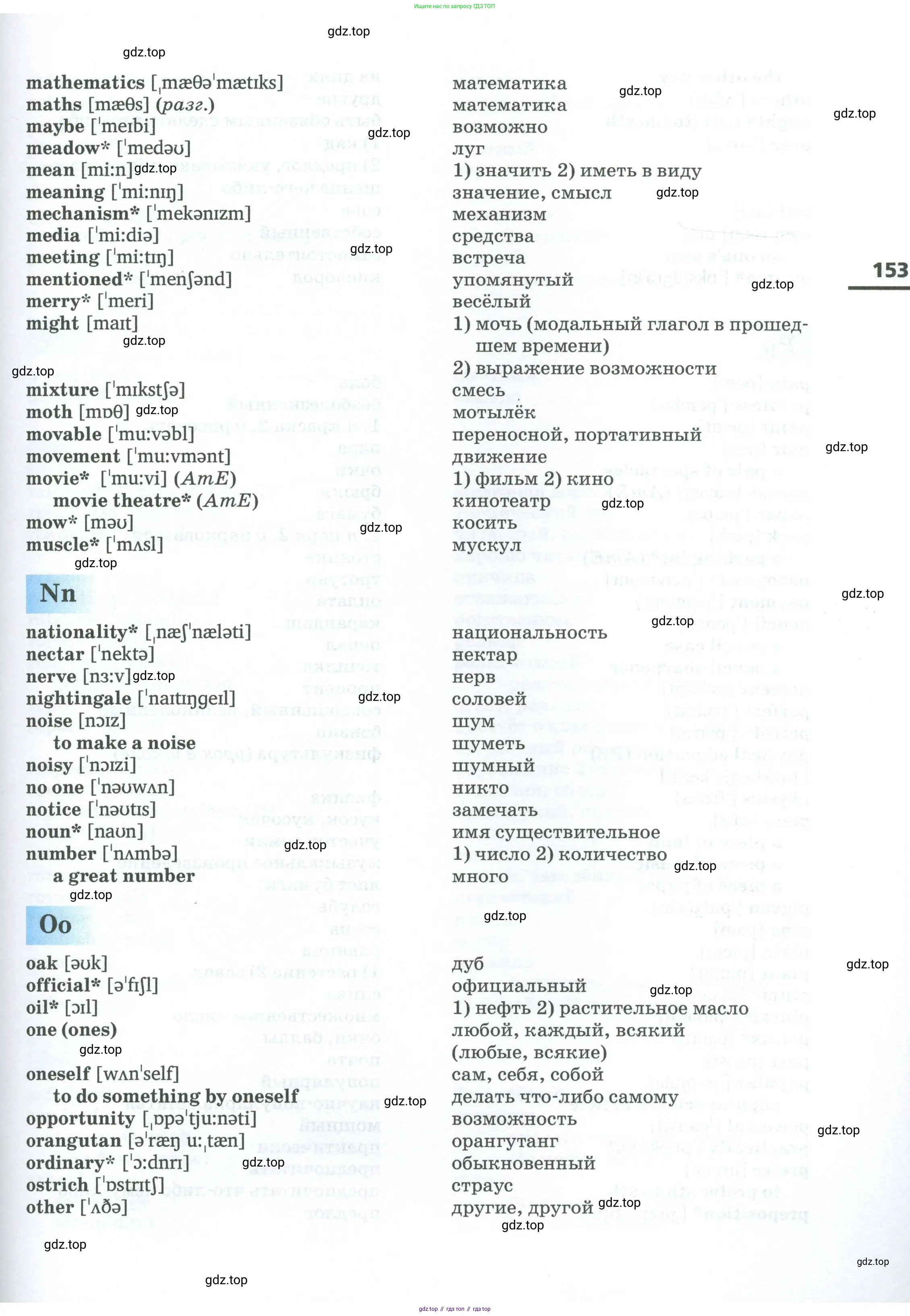 Английский язык (english), 7 класс Учебник, авторы: Афанасьева Ольга Васильевна (Afanasyeva Olga), Михеева Ирина Владимировна (Mikheeva Irina), Баранова Ксения Михайловна (Baranova Ksenia), издательство Просвещение, Москва, 2024, страница 153