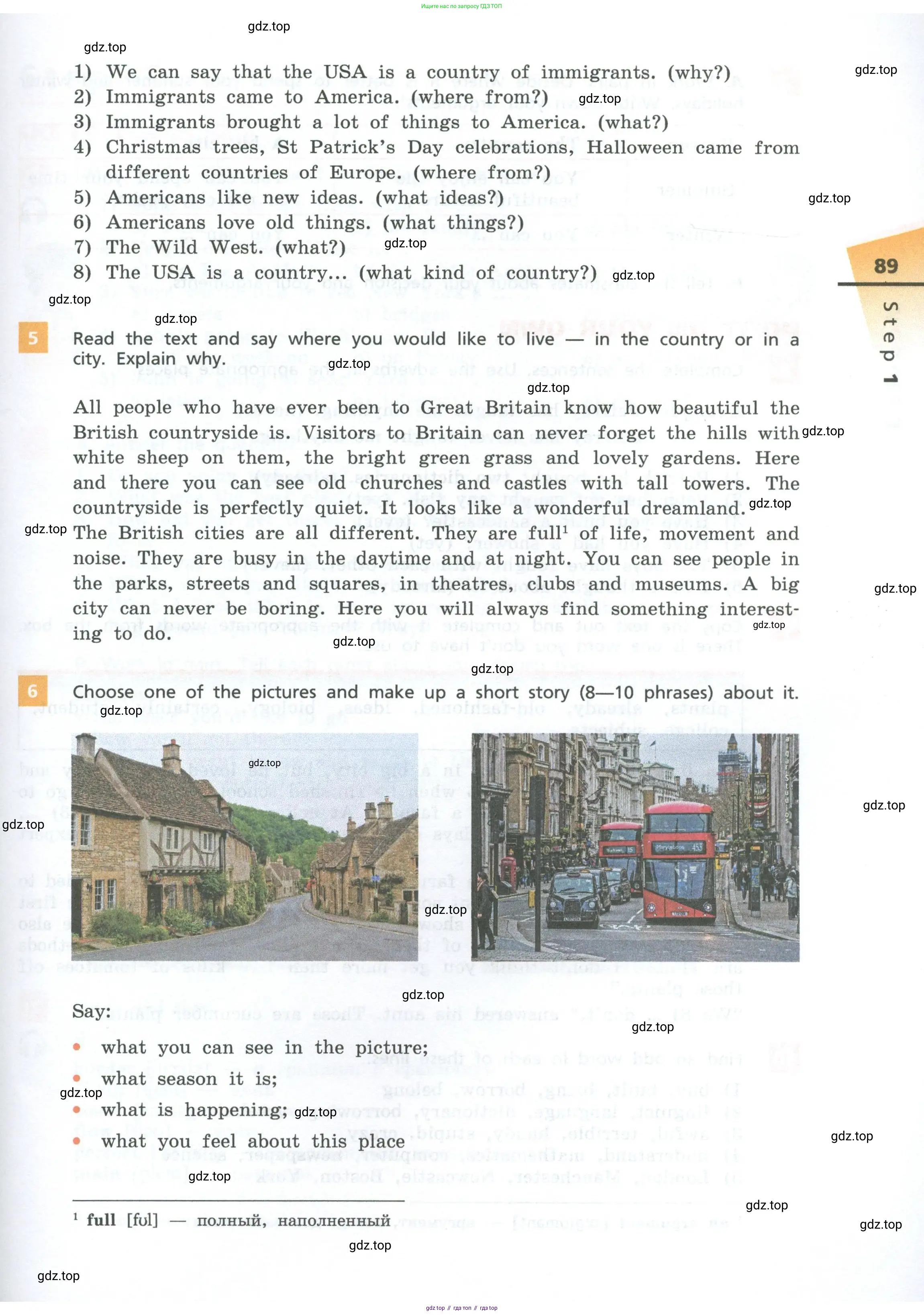 Английский язык (english), 7 класс Учебник, авторы: Афанасьева Ольга Васильевна (Afanasyeva Olga), Михеева Ирина Владимировна (Mikheeva Irina), Баранова Ксения Михайловна (Baranova Ksenia), издательство Просвещение, Москва, 2024, Часть 1, страница 89