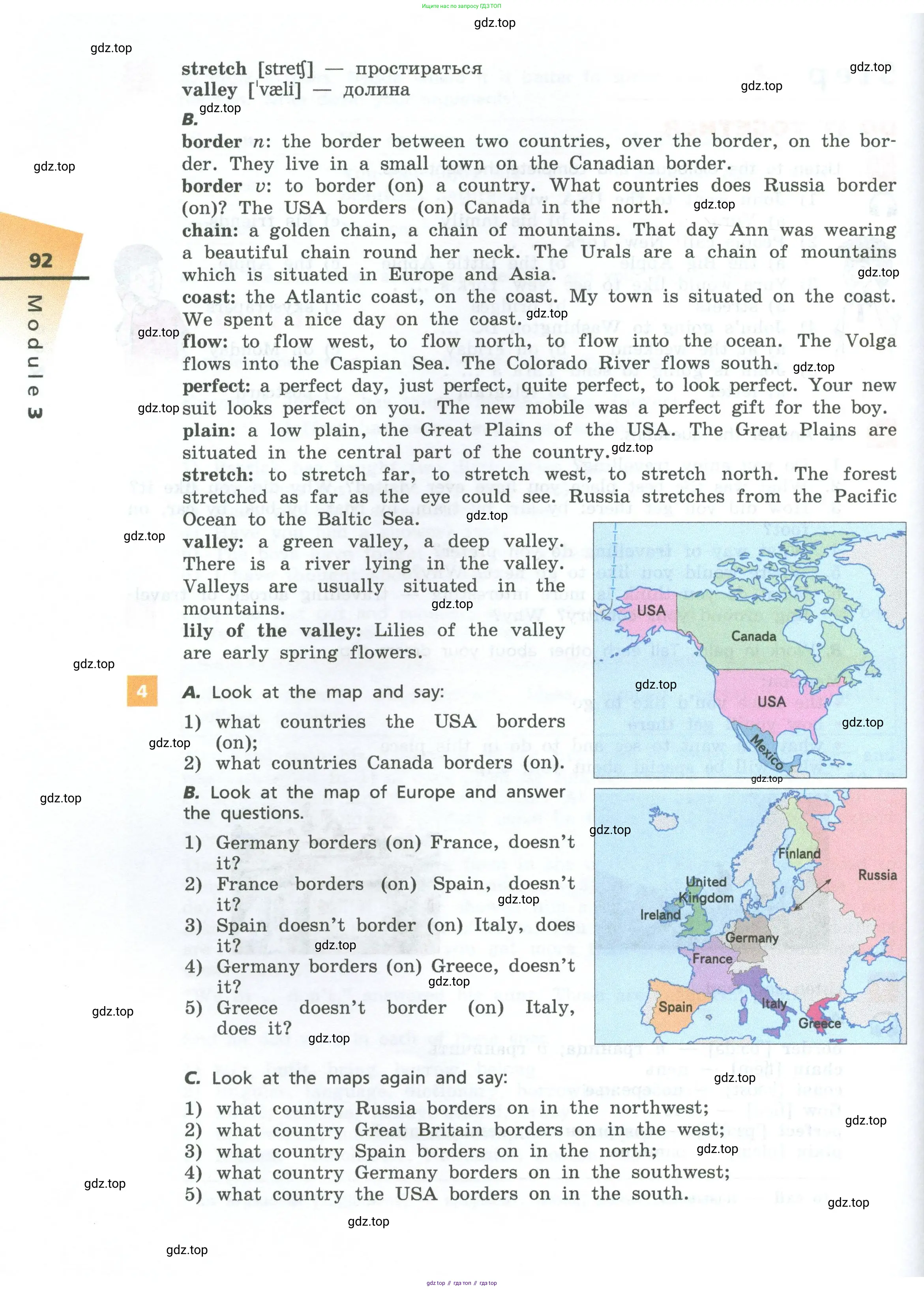 Английский язык (english), 7 класс Учебник, авторы: Афанасьева Ольга Васильевна (Afanasyeva Olga), Михеева Ирина Владимировна (Mikheeva Irina), Баранова Ксения Михайловна (Baranova Ksenia), издательство Просвещение, Москва, 2024, Часть 1, страница 92