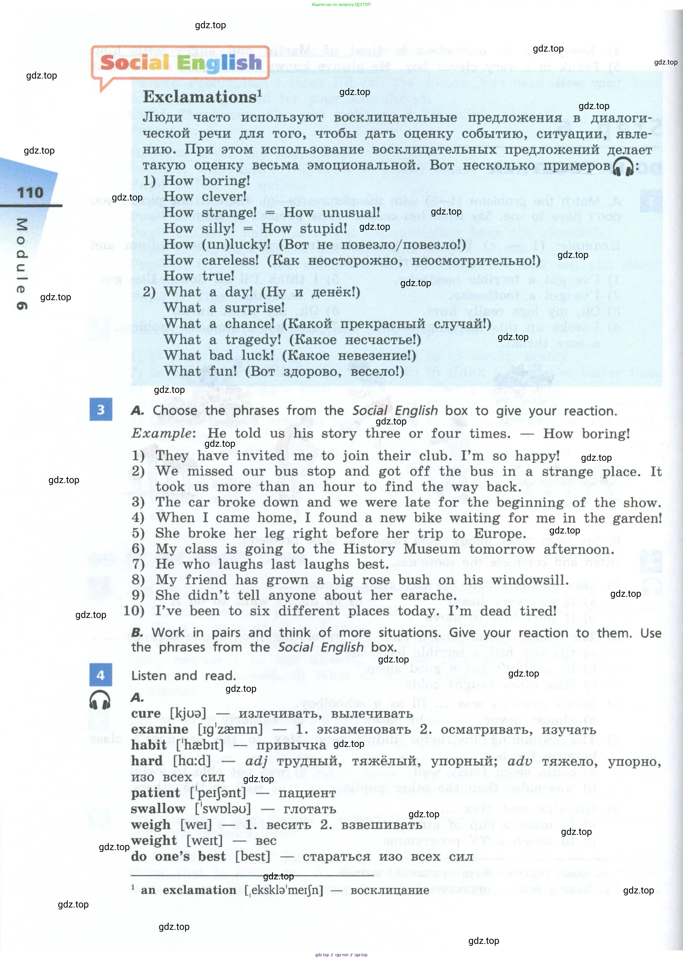 Английский язык (english), 7 класс Учебник, авторы: Афанасьева Ольга Васильевна (Afanasyeva Olga), Михеева Ирина Владимировна (Mikheeva Irina), Баранова Ксения Михайловна (Baranova Ksenia), издательство Просвещение, Москва, 2024, Часть 1, страница 110